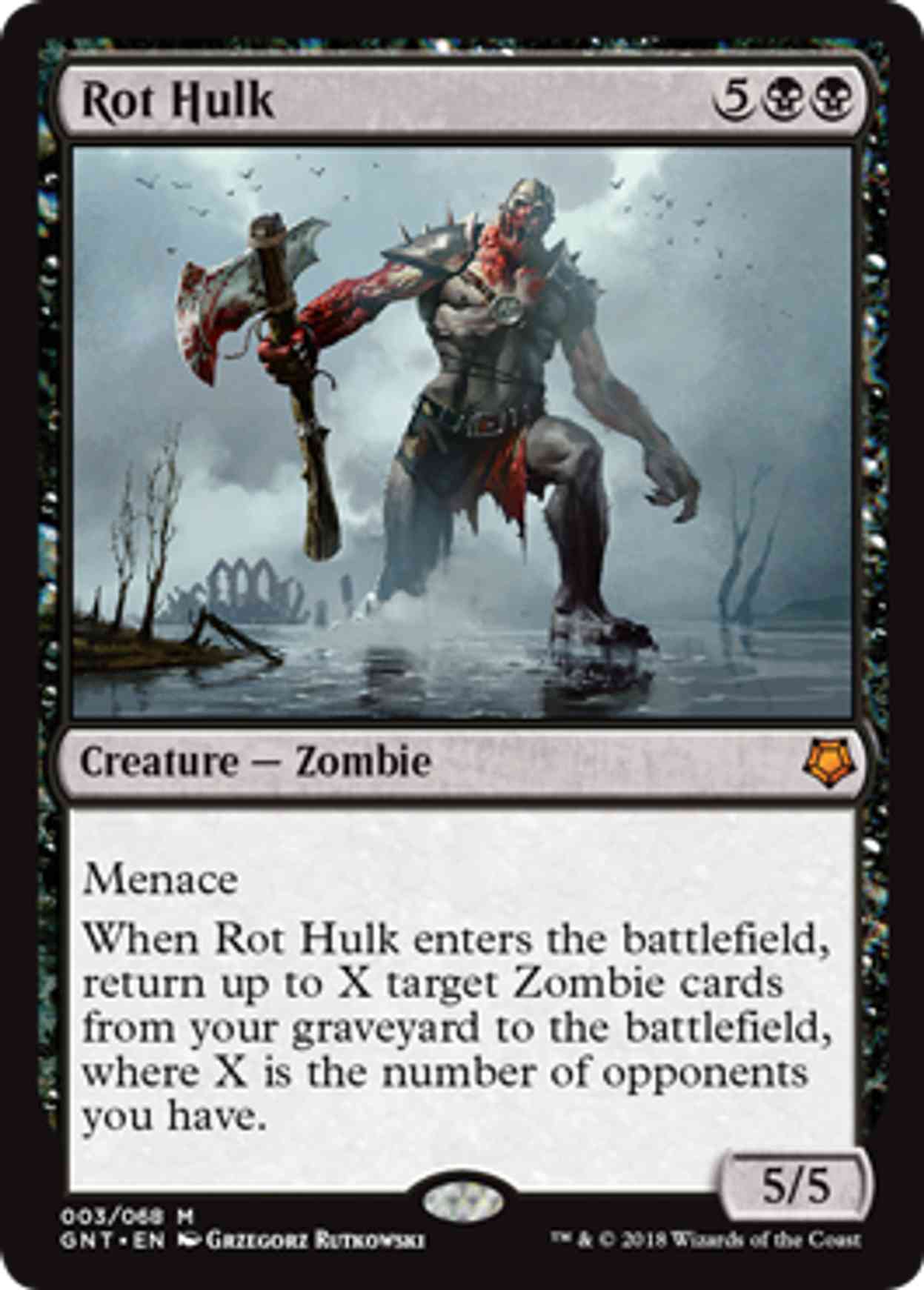 Rot Hulk magic card front