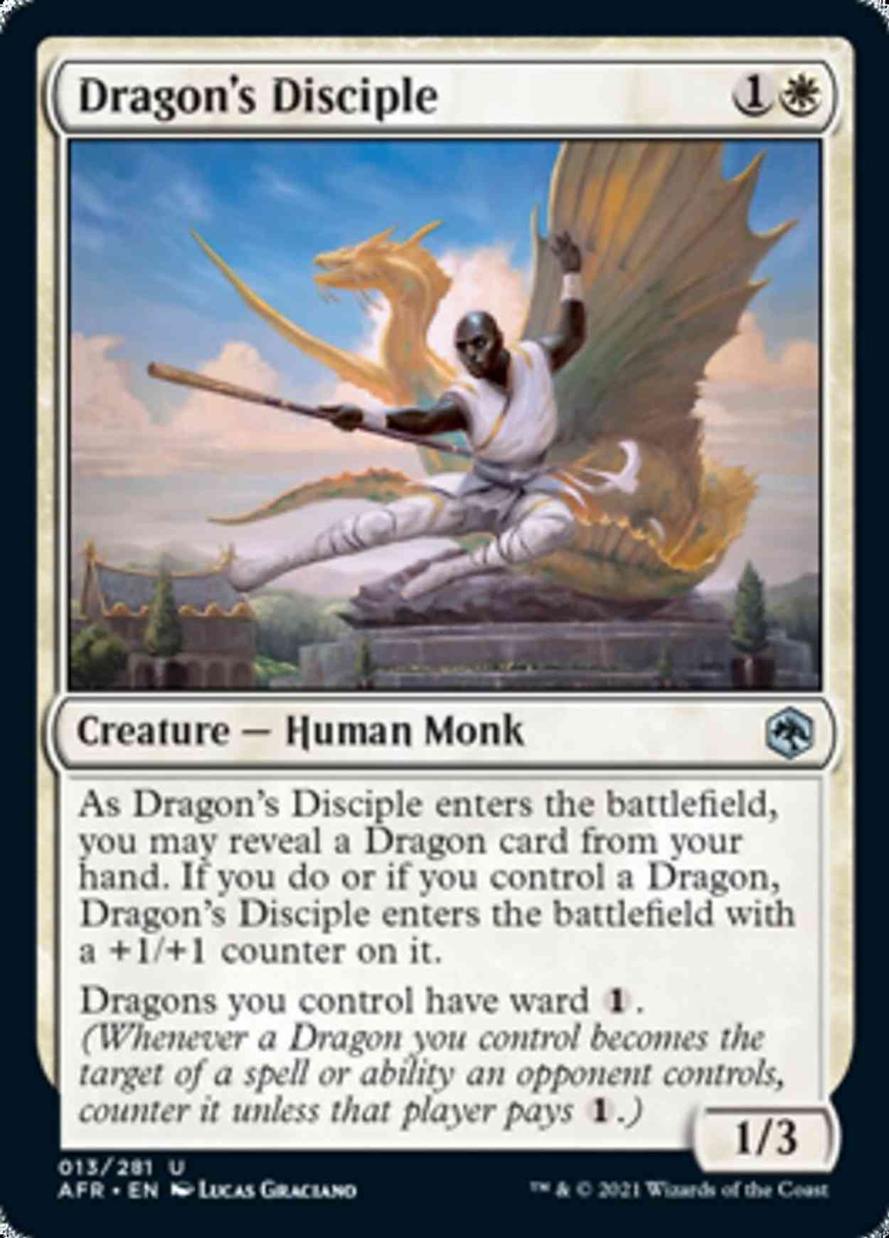 Dragon's Disciple magic card front