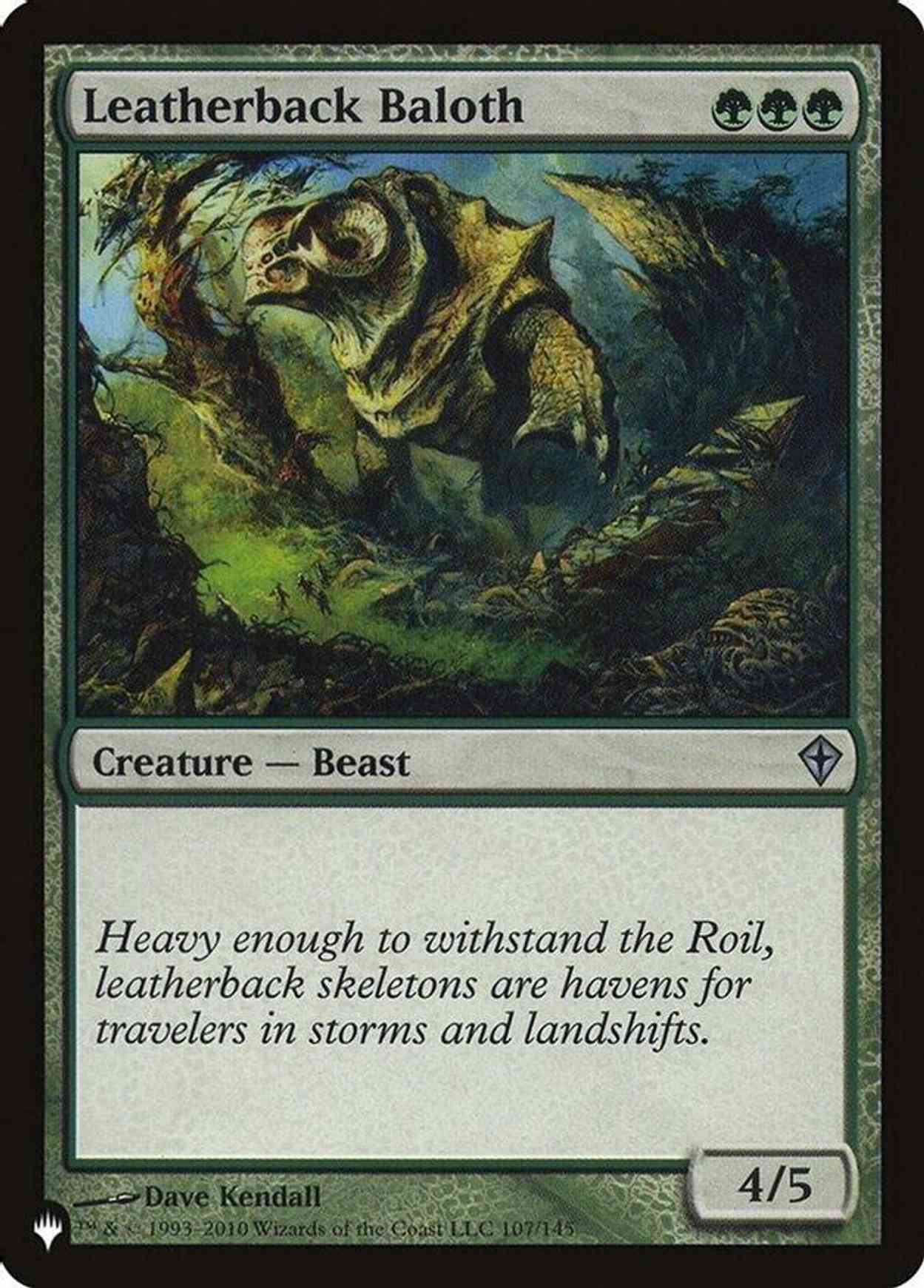 Leatherback Baloth magic card front