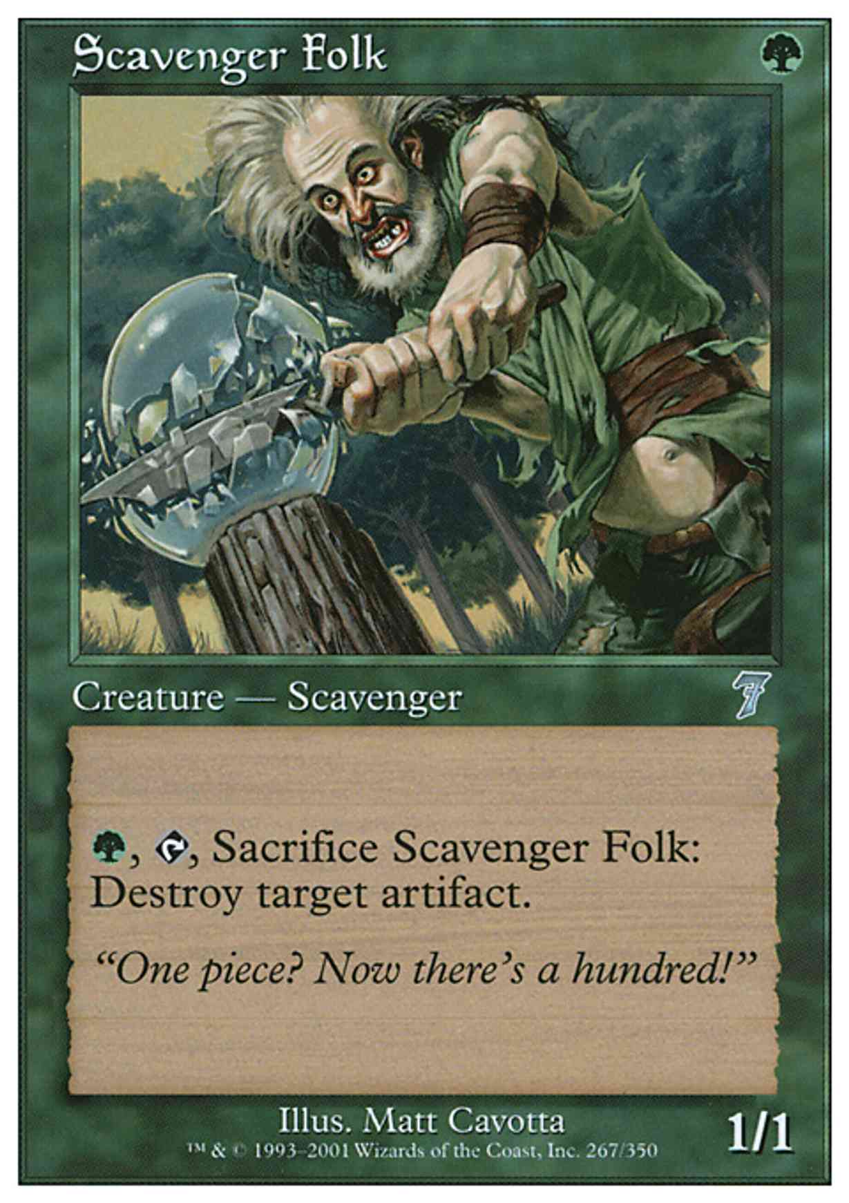 Scavenger Folk magic card front