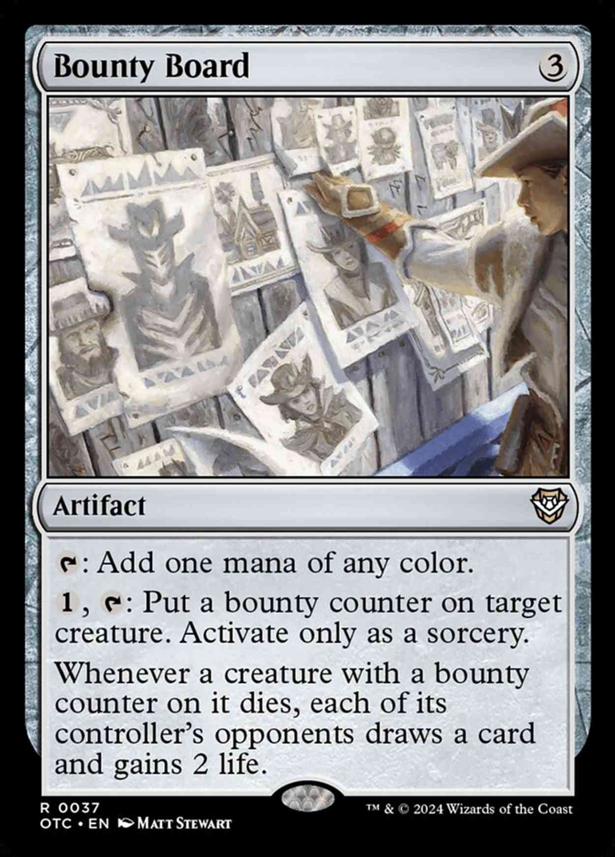 Bounty Board magic card front