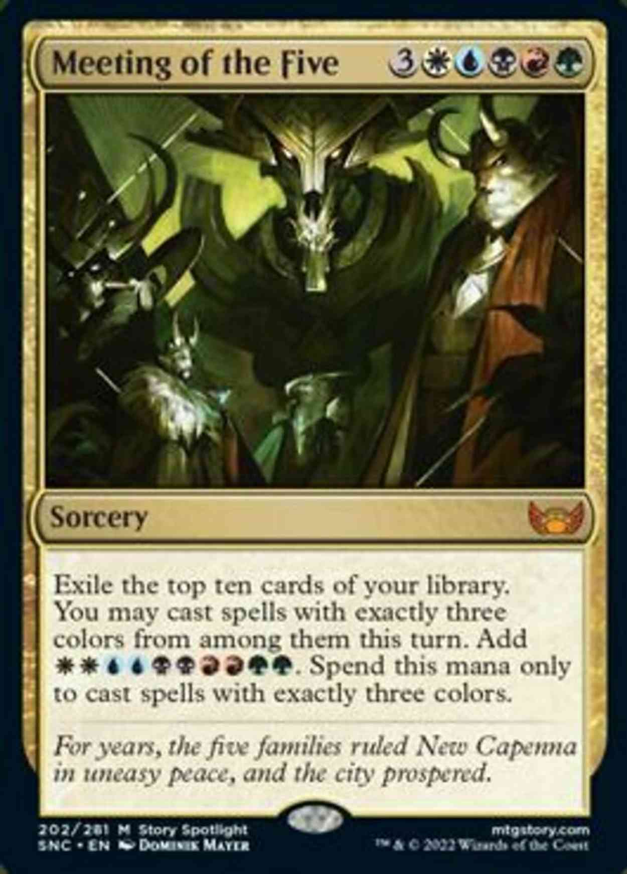 Meeting of the Five magic card front