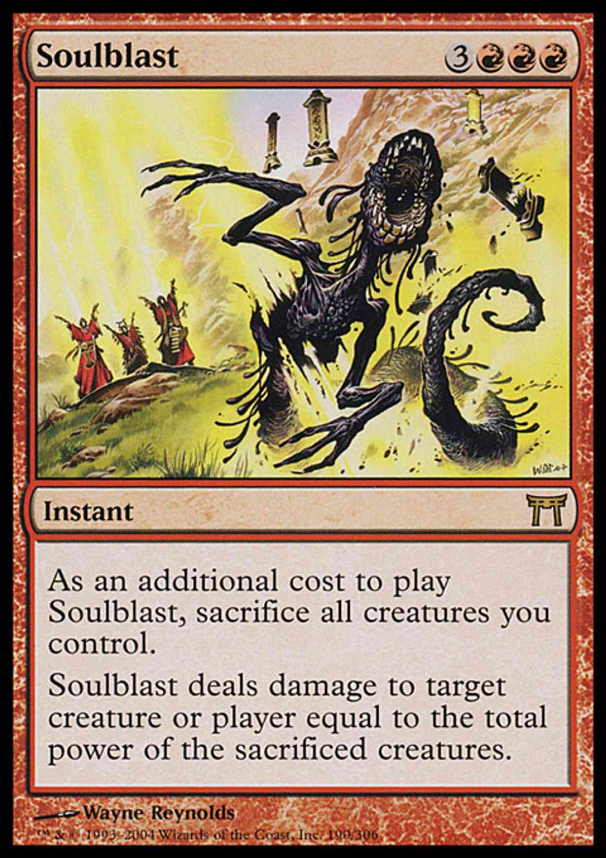Soulblast magic card front
