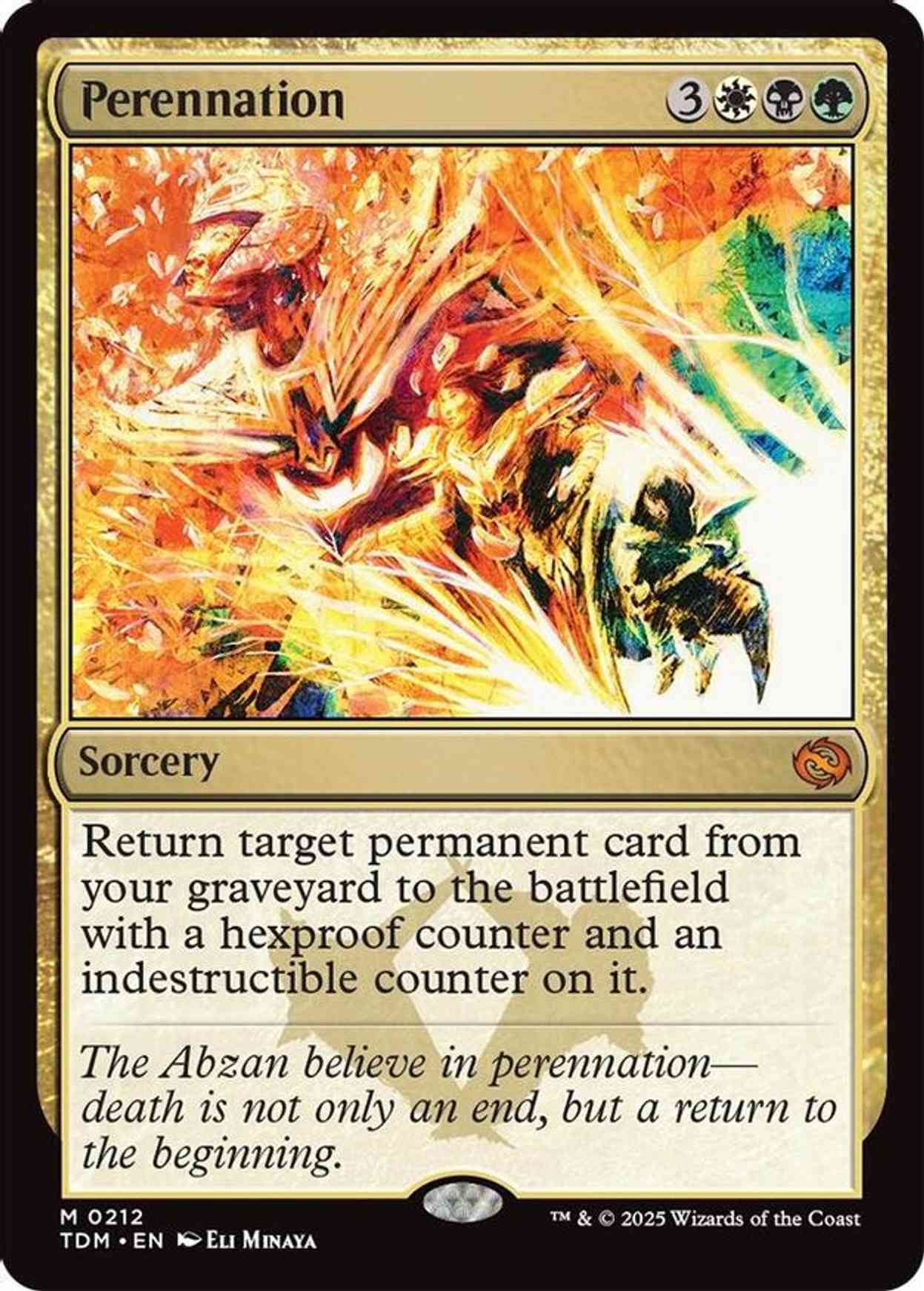 Perennation magic card front