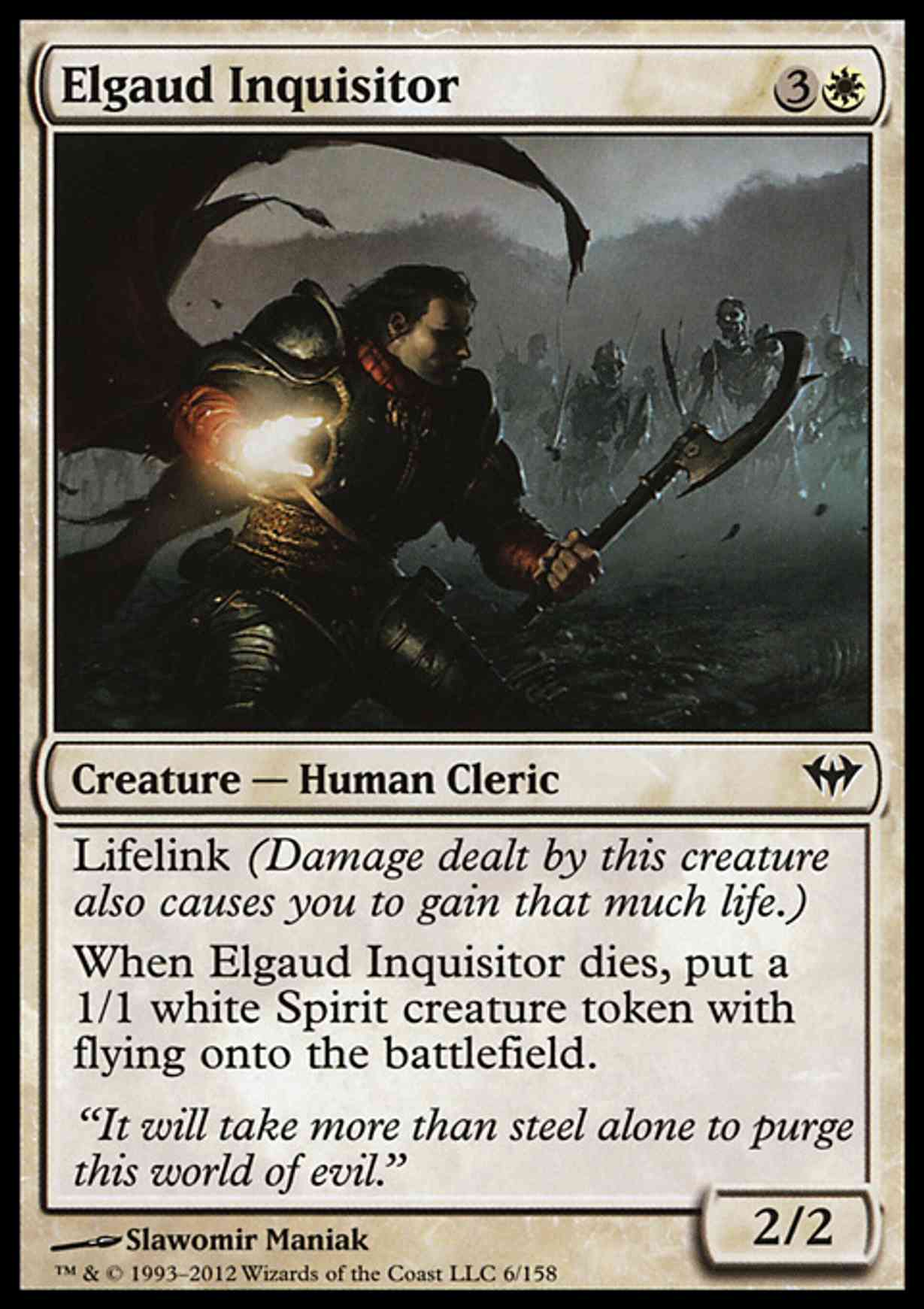 Elgaud Inquisitor magic card front