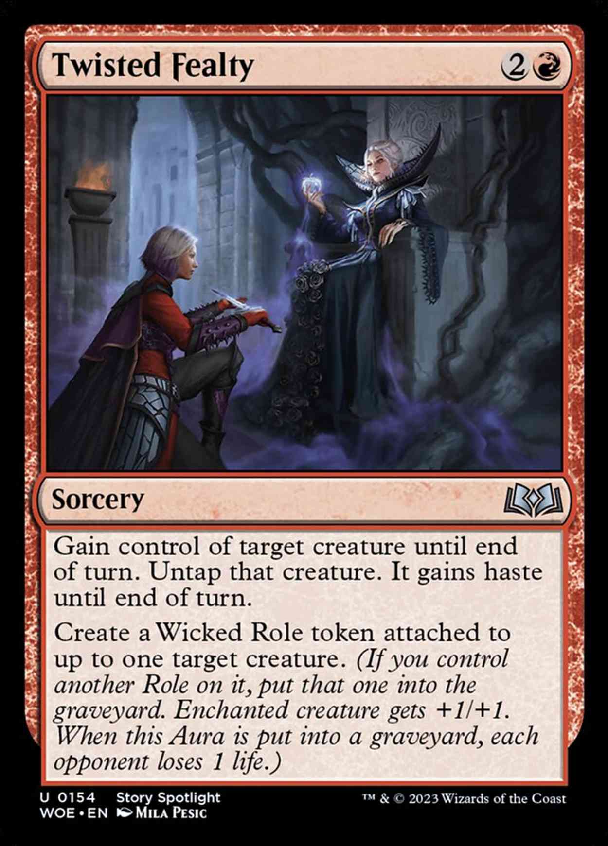 Twisted Fealty magic card front