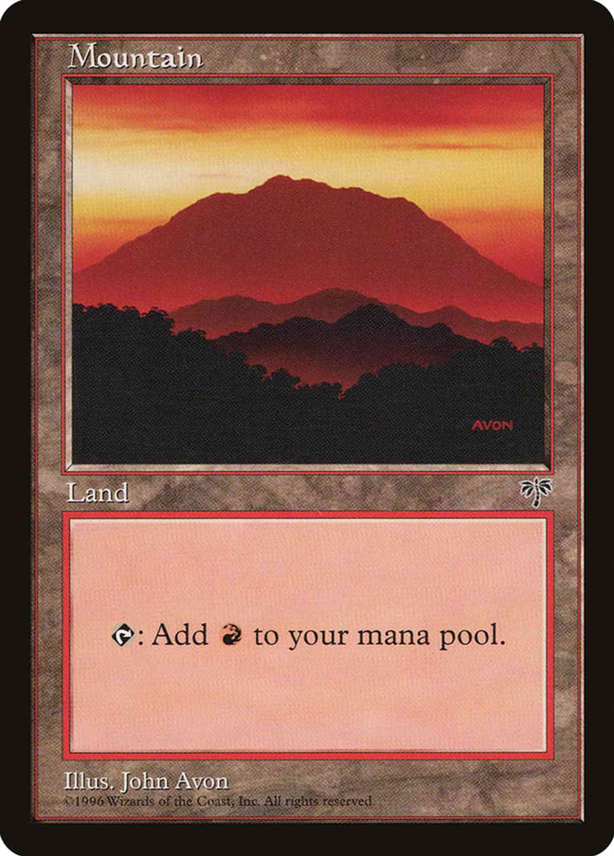 Mountain (Red) magic card front