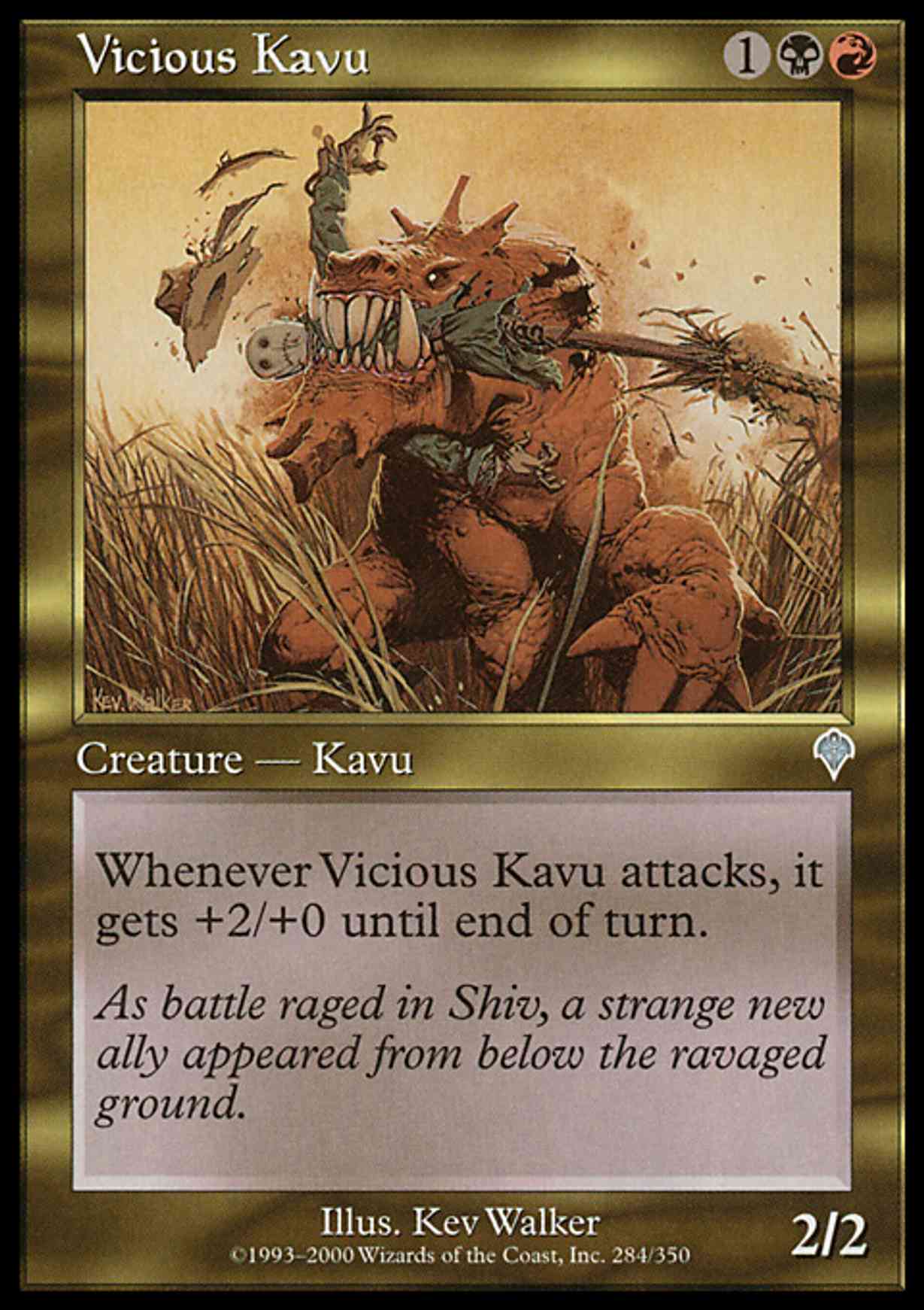 Vicious Kavu magic card front