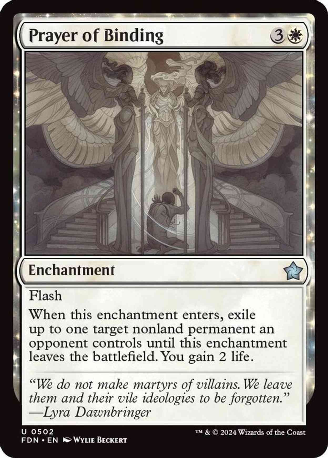 Prayer of Binding magic card front