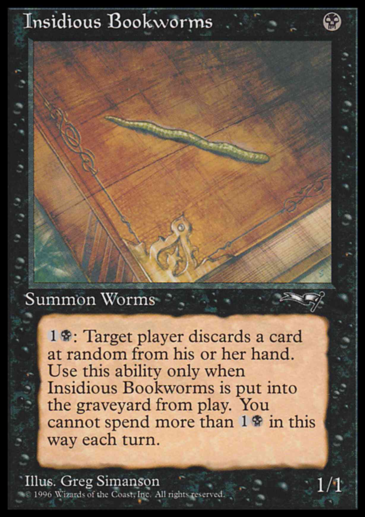 Insidious Bookworms (Single) magic card front