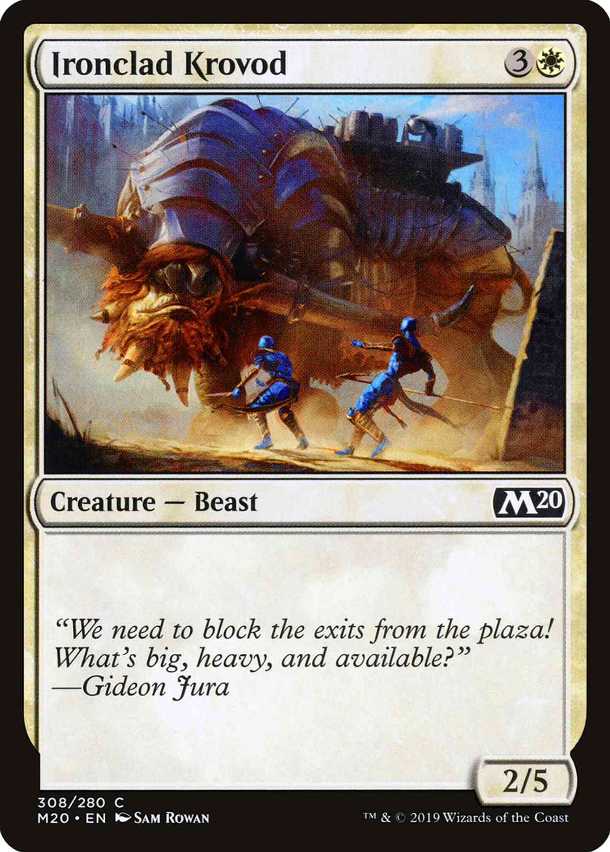 Ironclad Krovod magic card front
