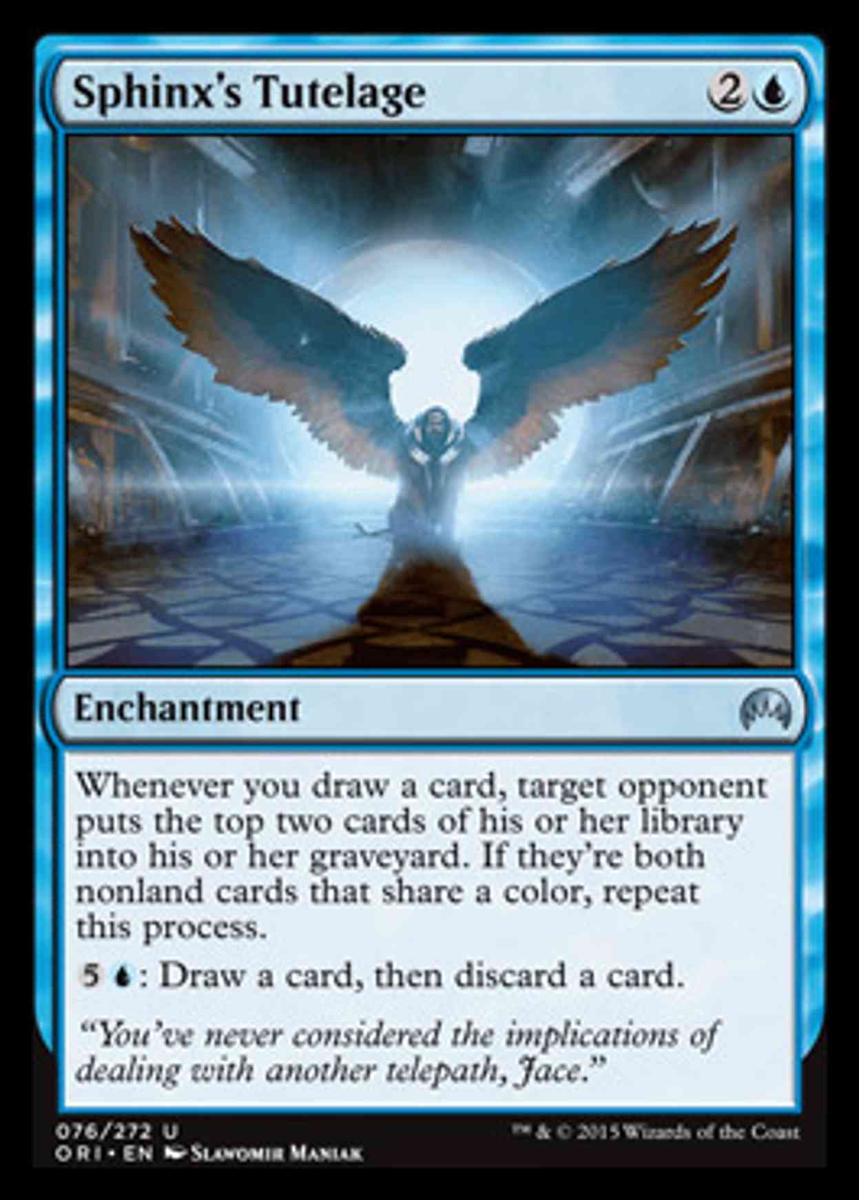 Sphinx's Tutelage magic card front
