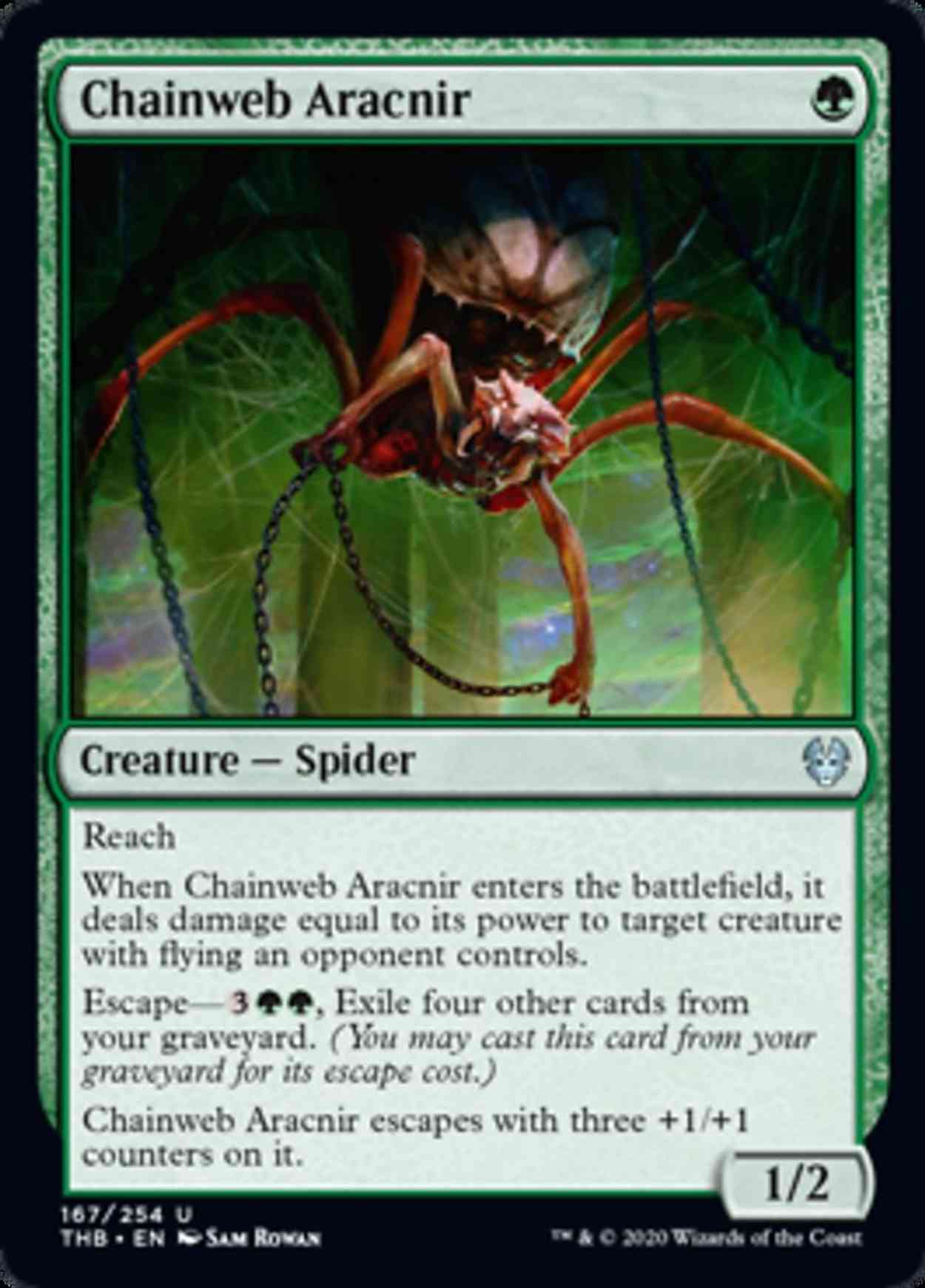 Chainweb Aracnir magic card front