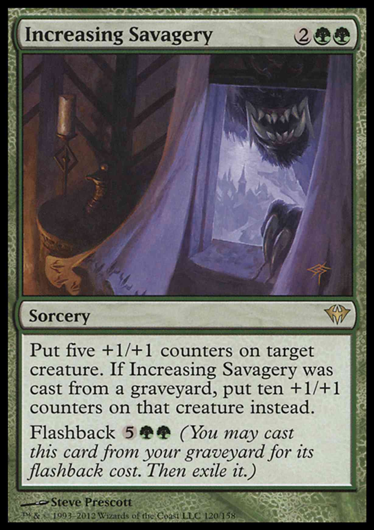 Increasing Savagery magic card front