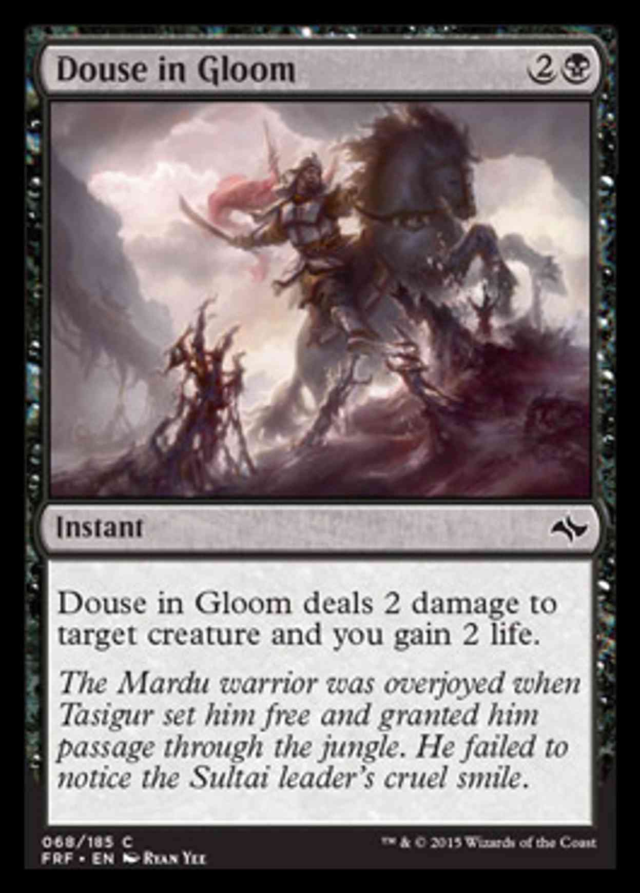 Douse in Gloom magic card front