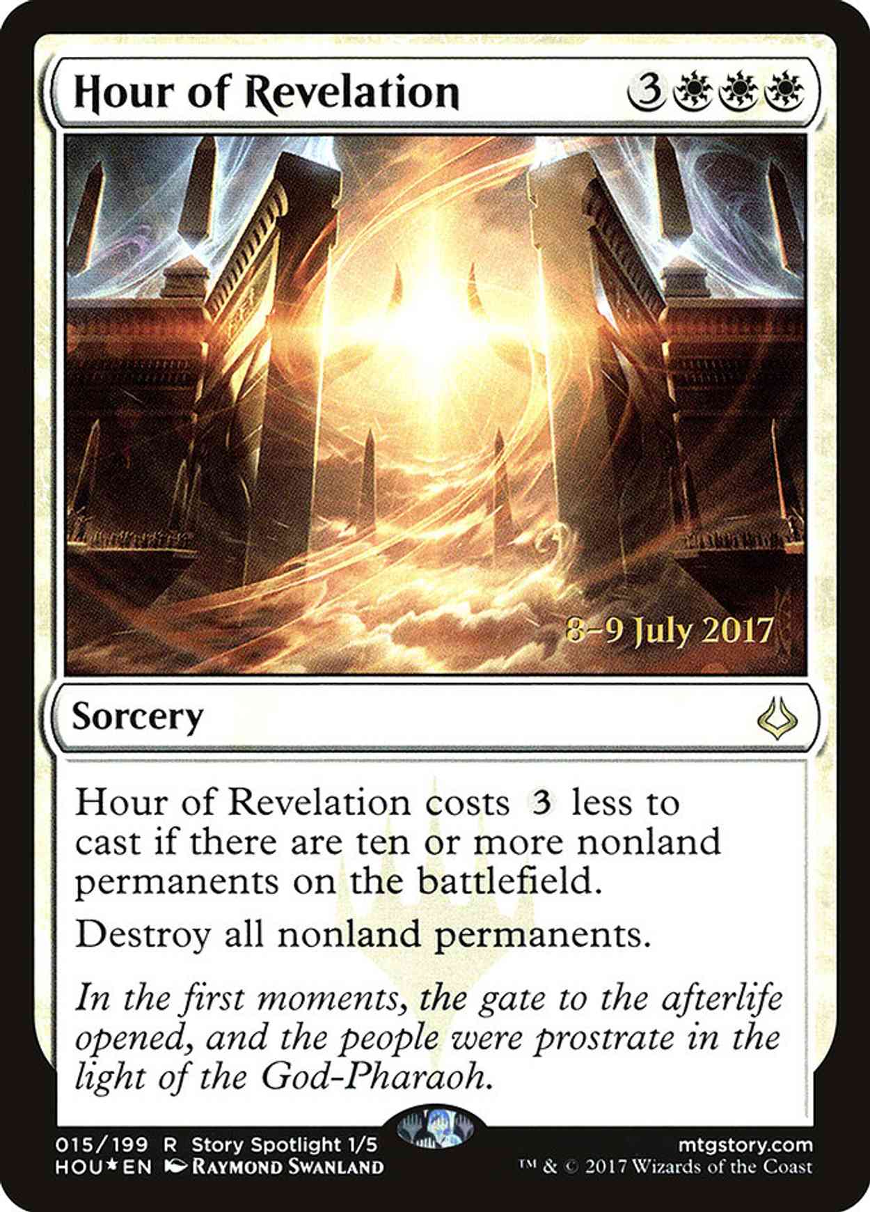 Hour of Revelation magic card front