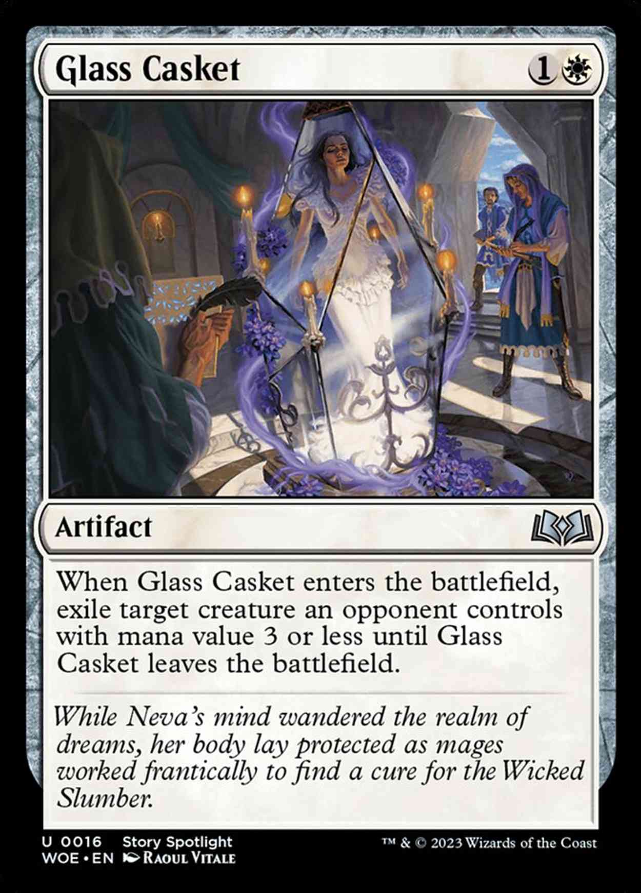 Glass Casket magic card front