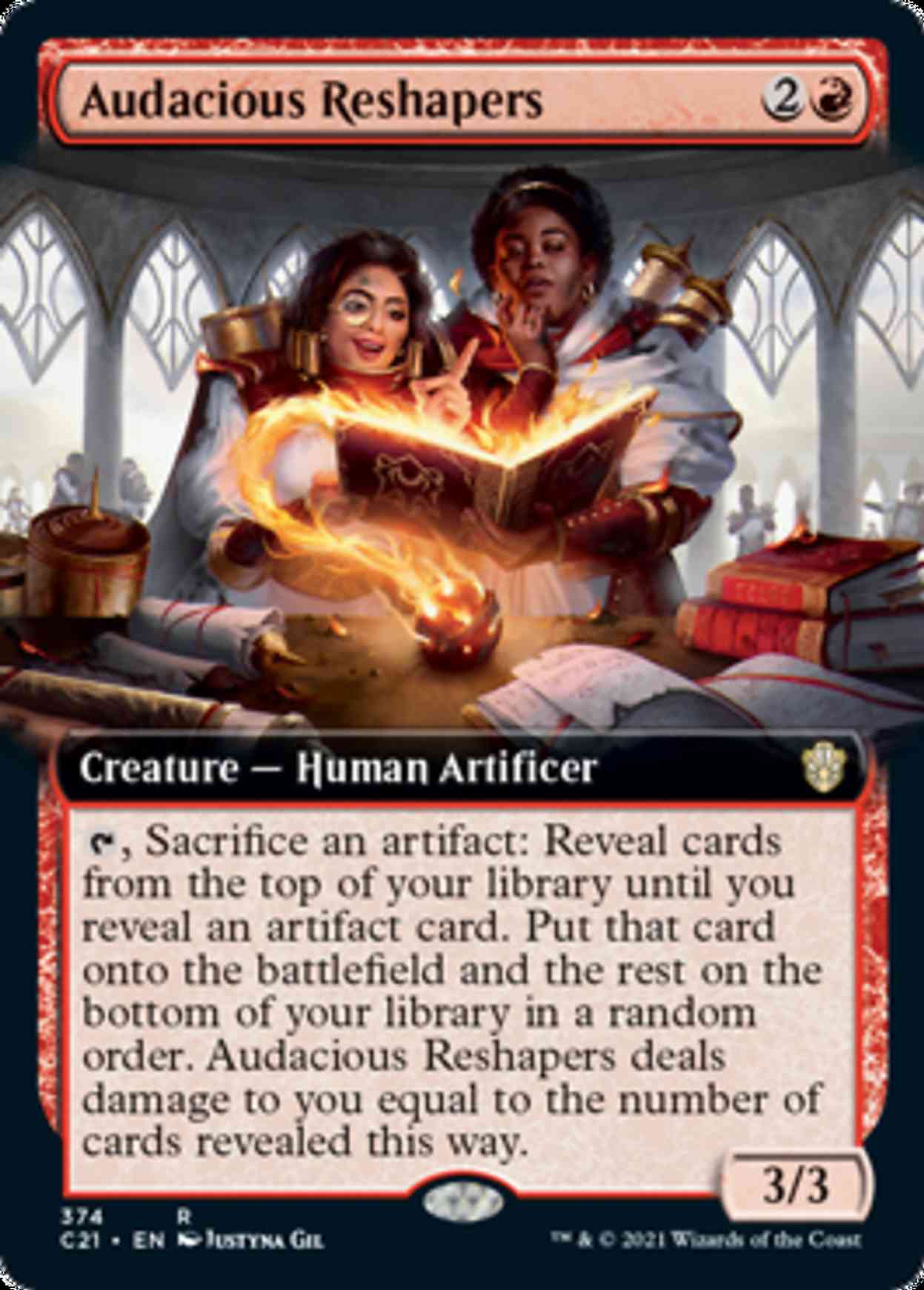 Audacious Reshapers (Extended Art) magic card front