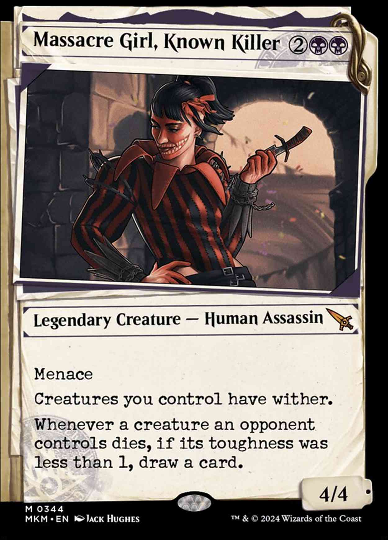 Massacre Girl, Known Killer (Showcase) magic card front