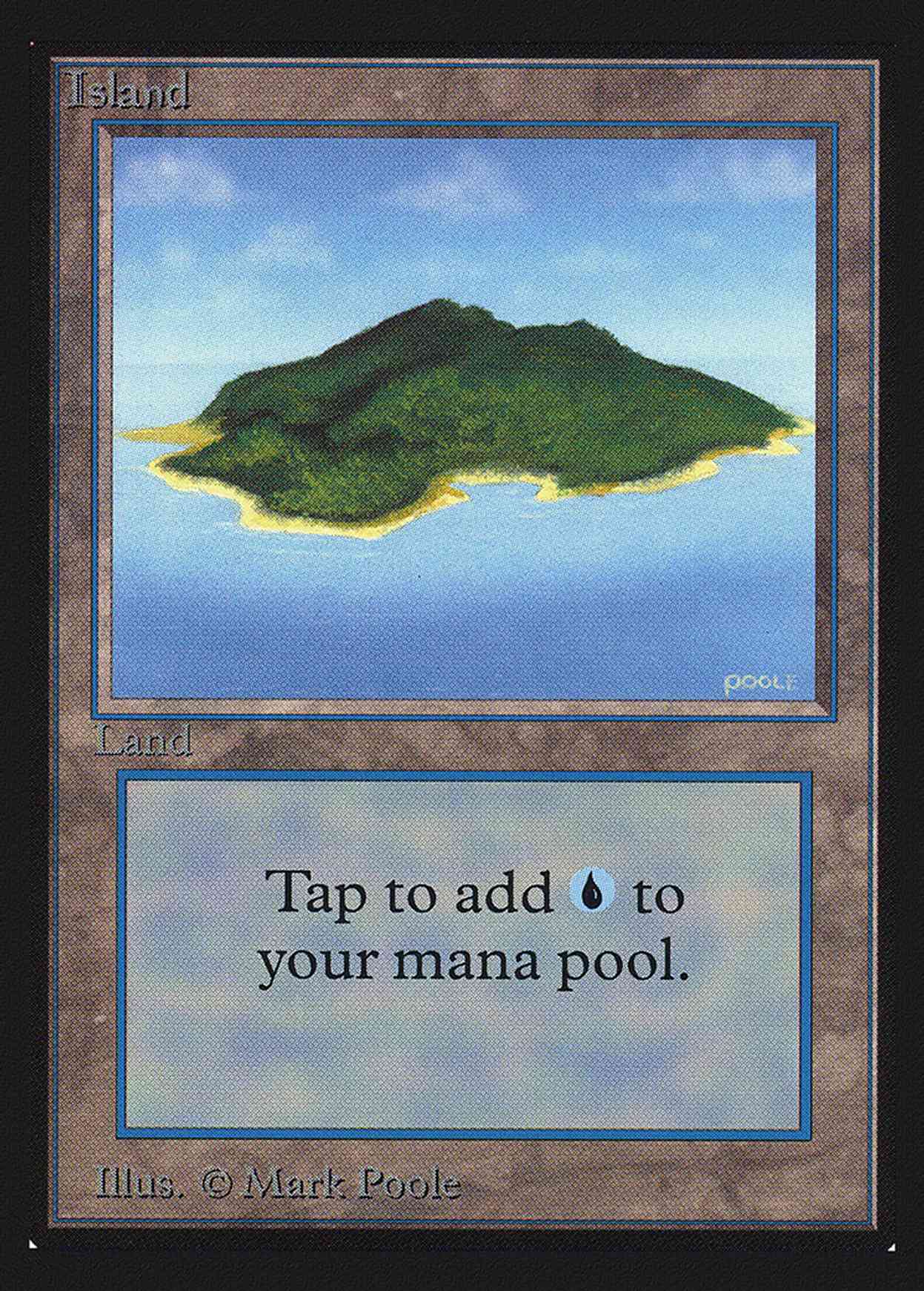Island (Green)(IE) magic card front