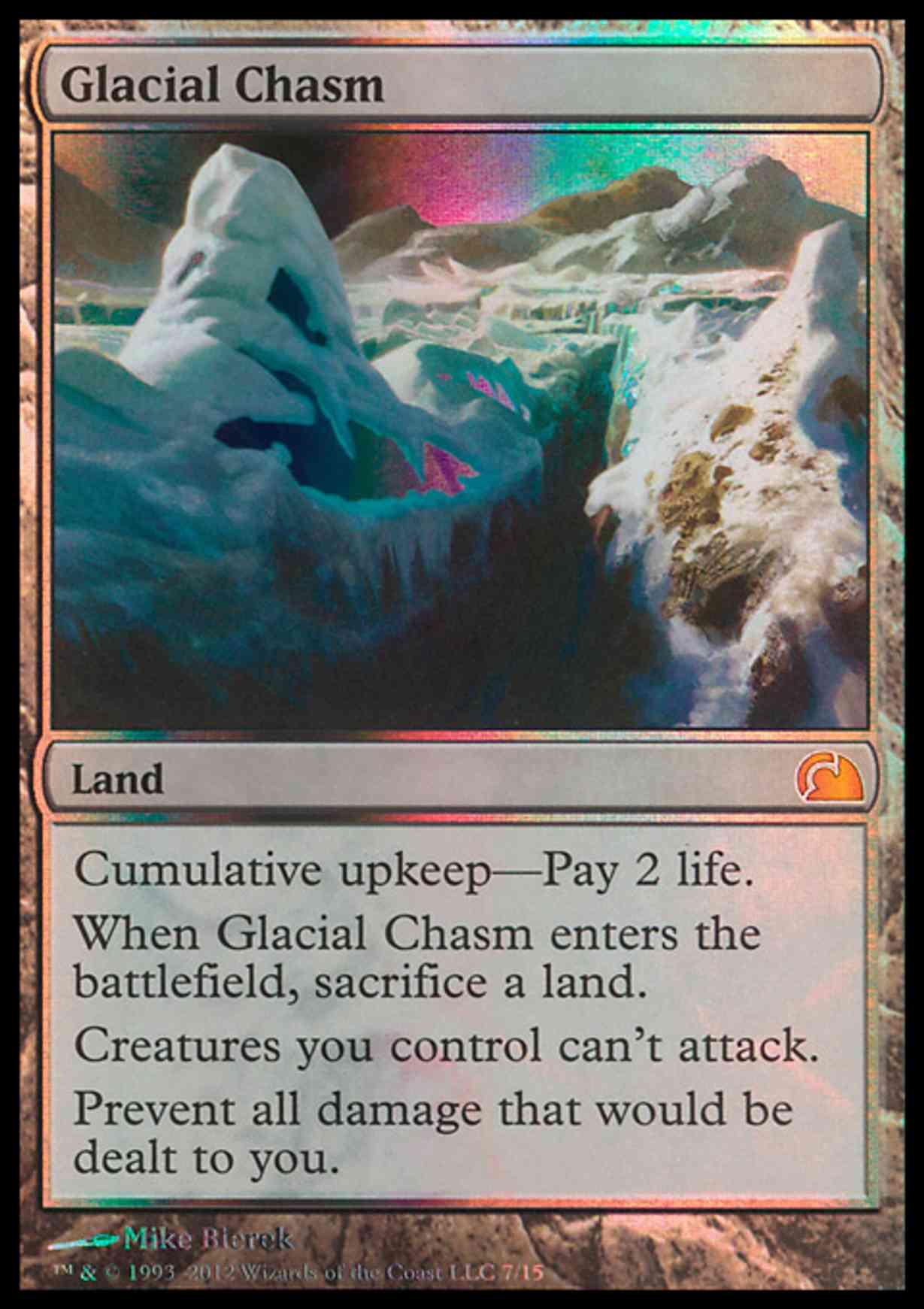 Glacial Chasm magic card front