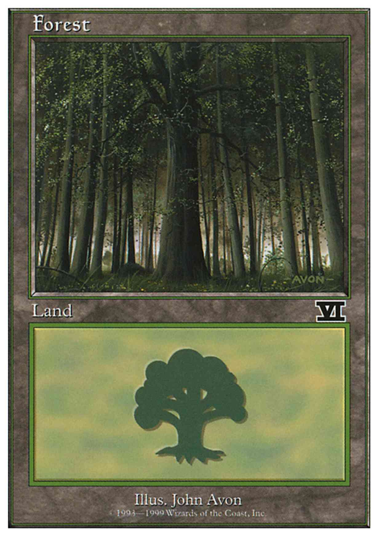 Forest (105) magic card front