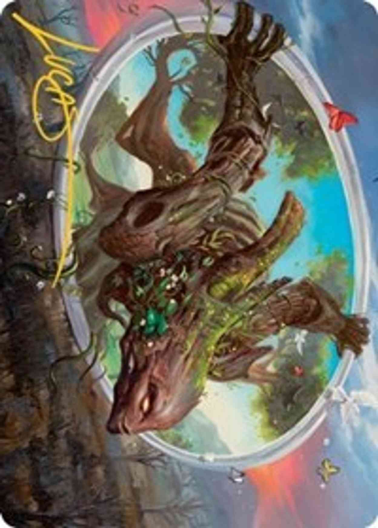 Gaea's Will Art Card (Gold-Stamped Signature) magic card front