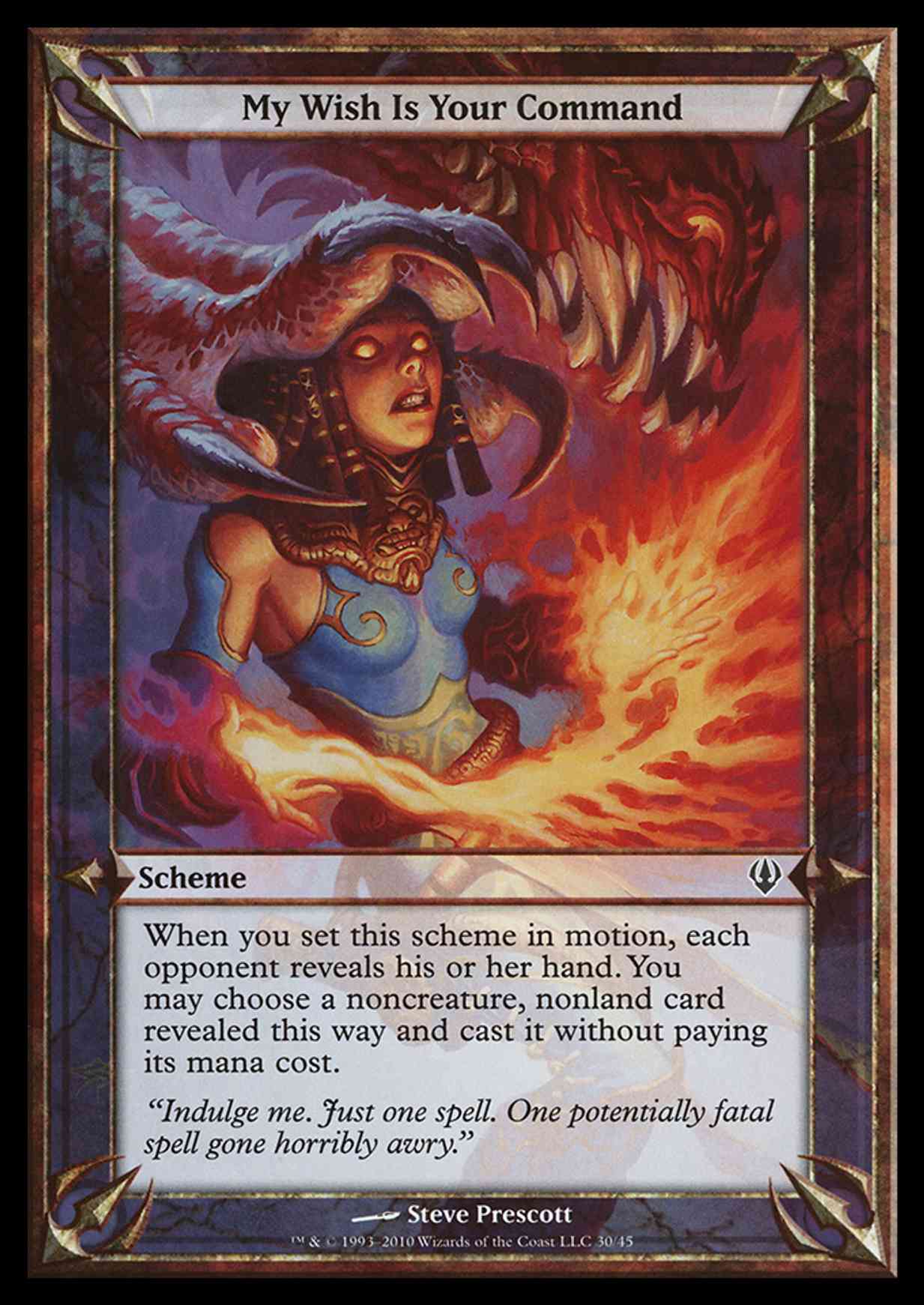 My Wish Is Your Command (Archenemy) magic card front