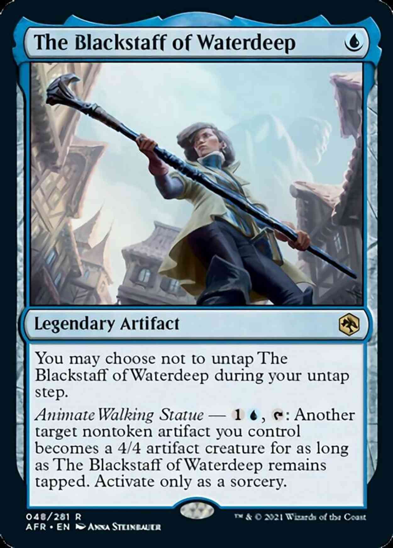 The Blackstaff of Waterdeep magic card front