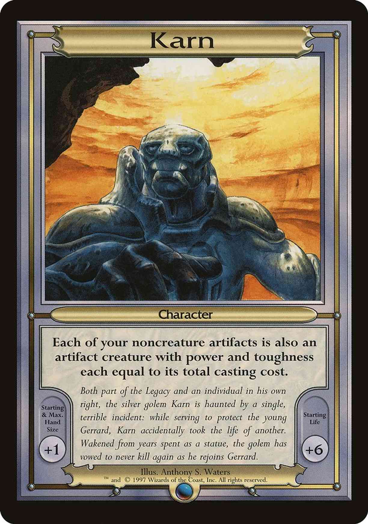 Karn (Oversize) Price from mtg Vanguard