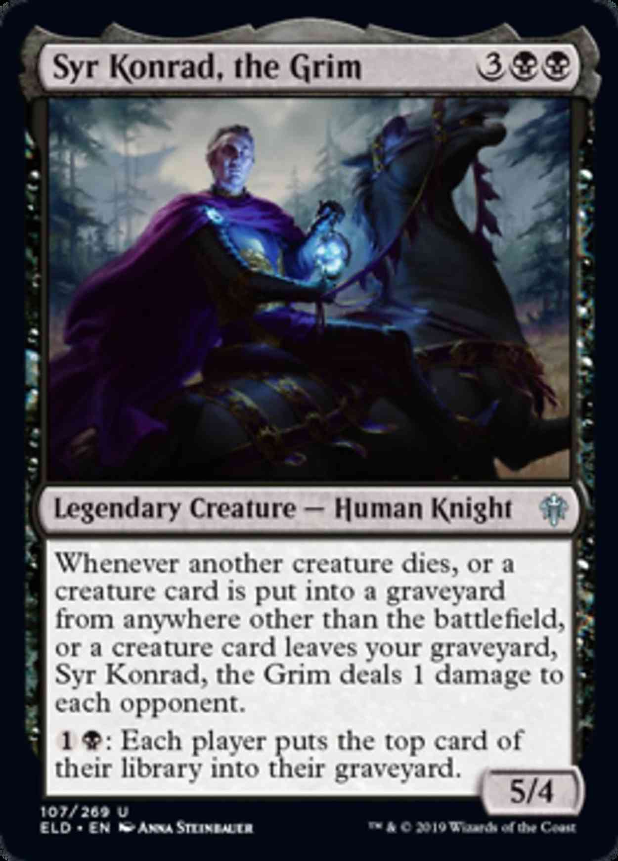 Syr Konrad, the Grim magic card front