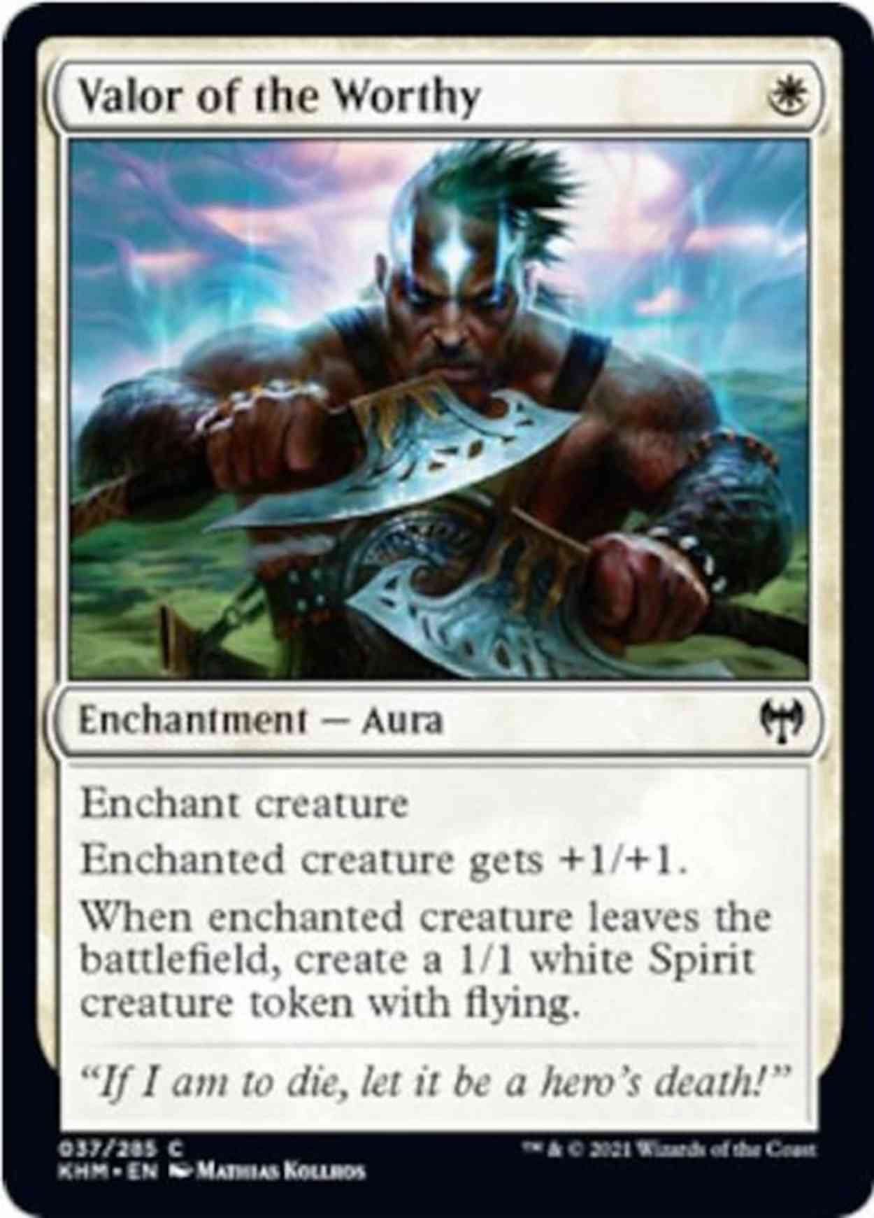 Valor of the Worthy magic card front
