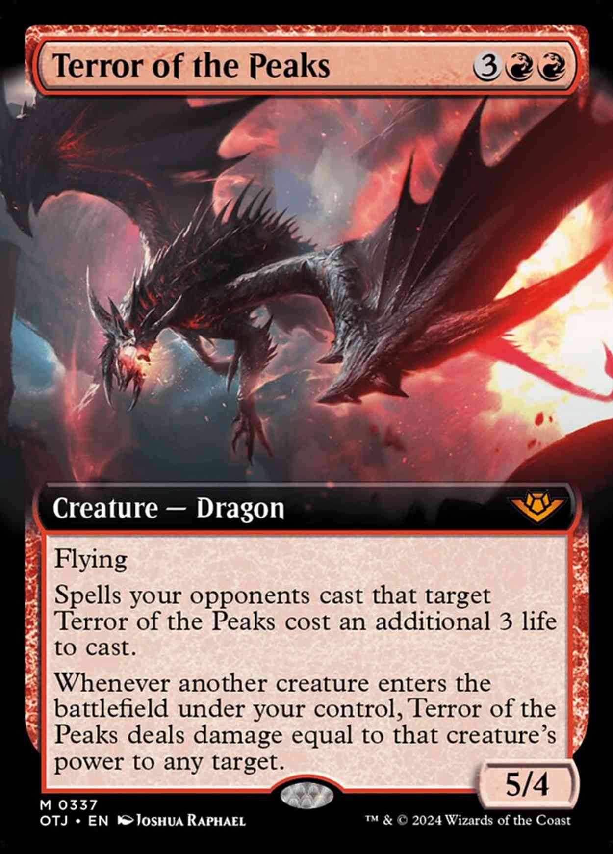 Terror of the Peaks (Extended Art) magic card front