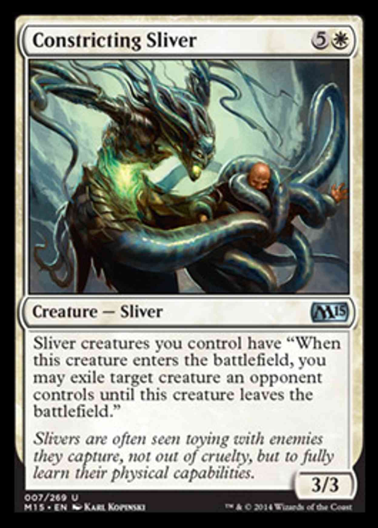 Constricting Sliver magic card front