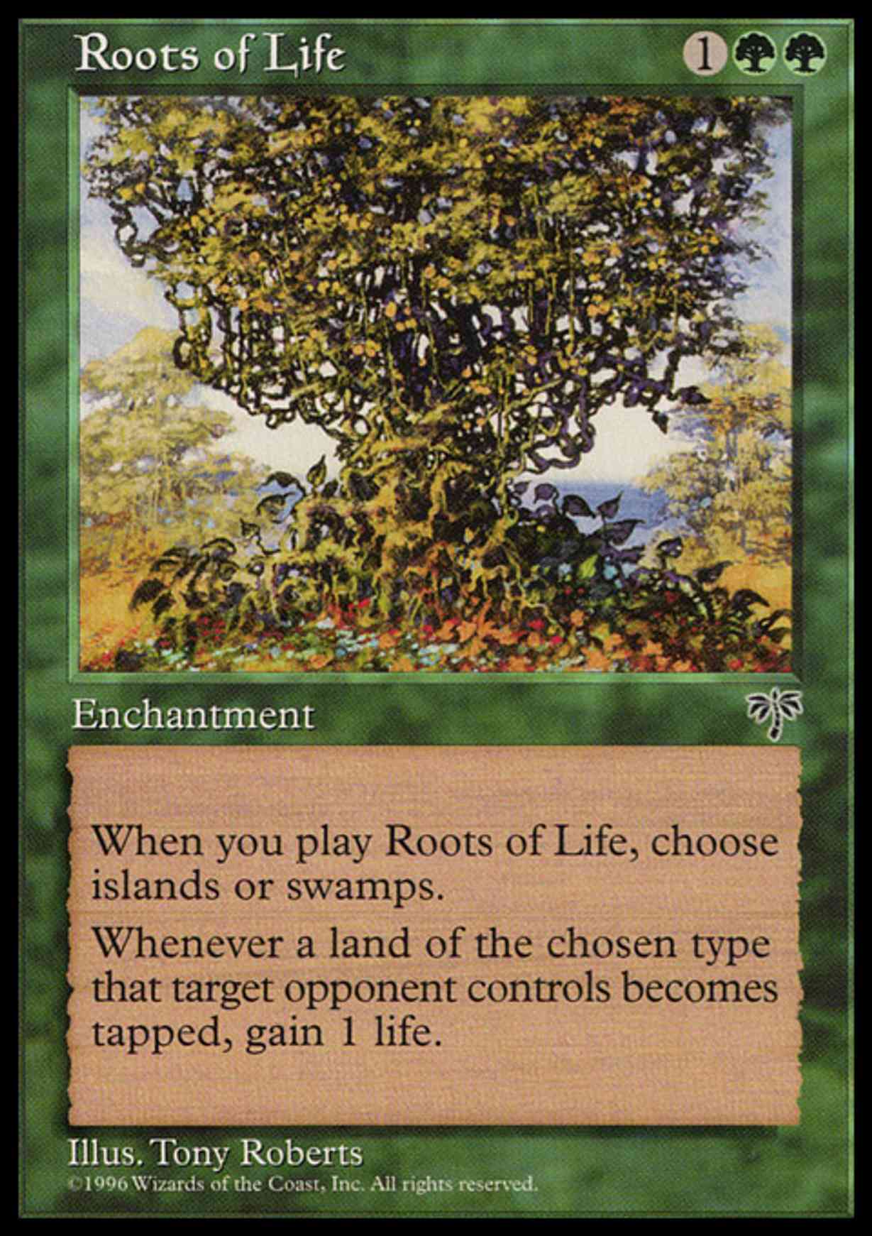 Roots of Life magic card front