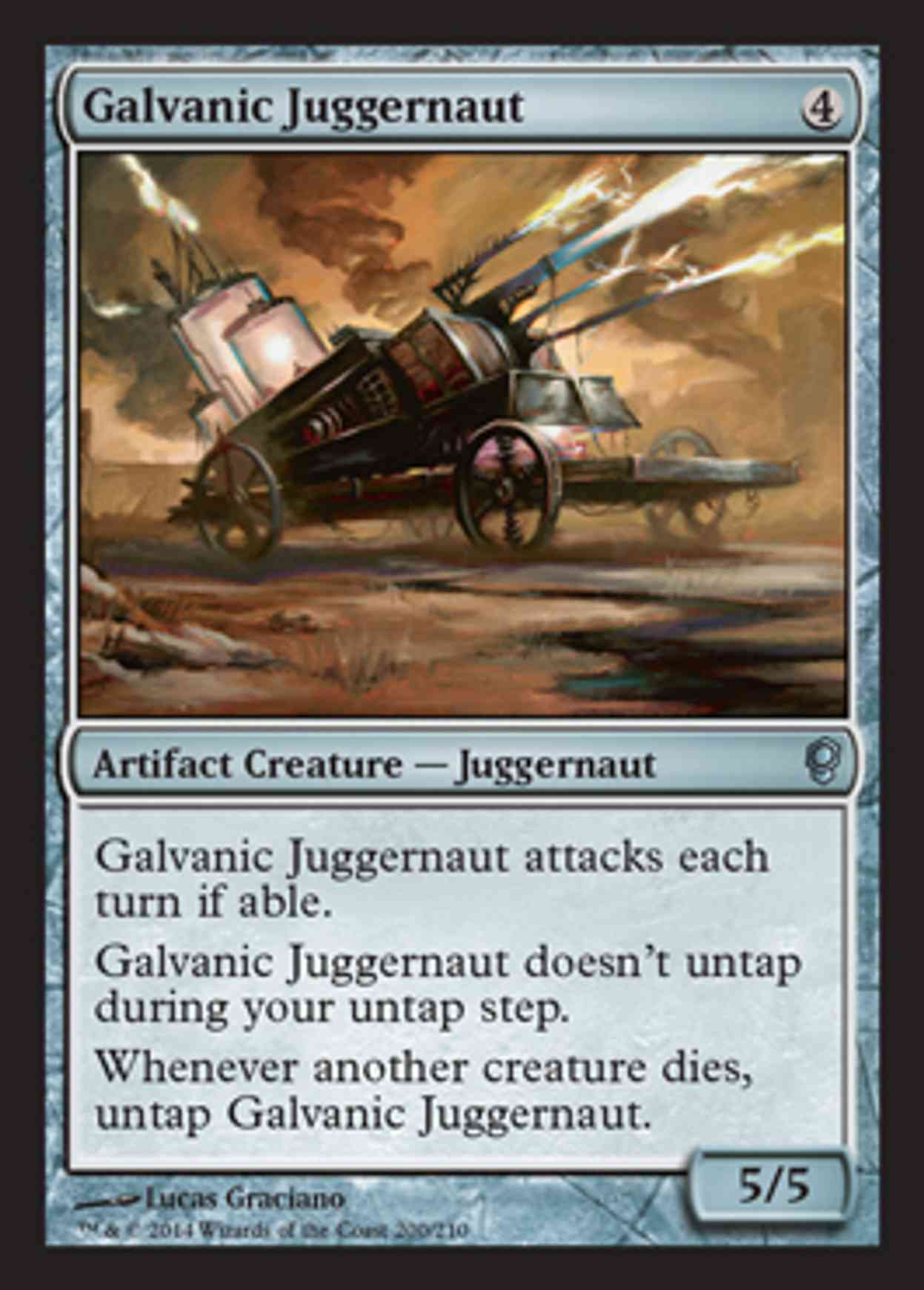 Galvanic Juggernaut magic card front