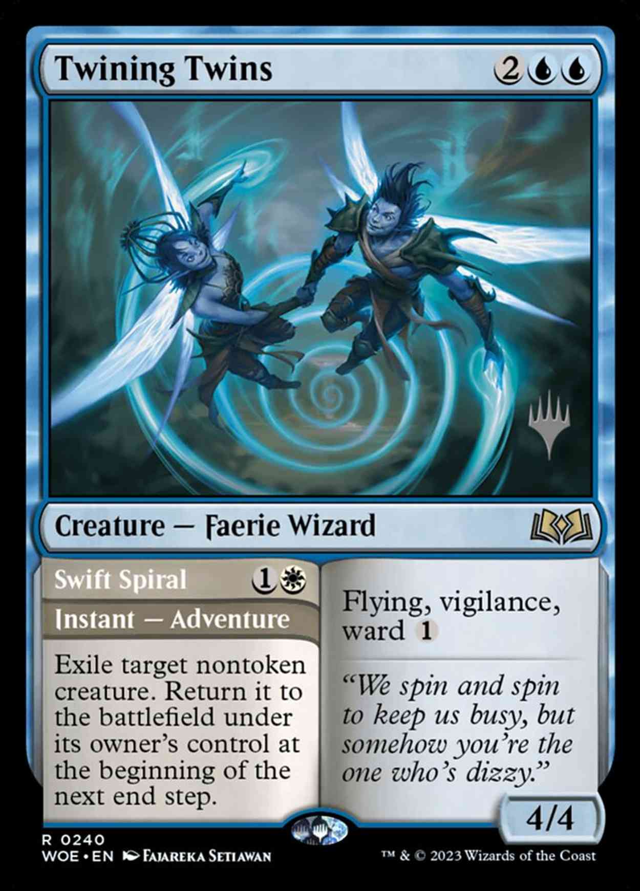 Twining Twins magic card front