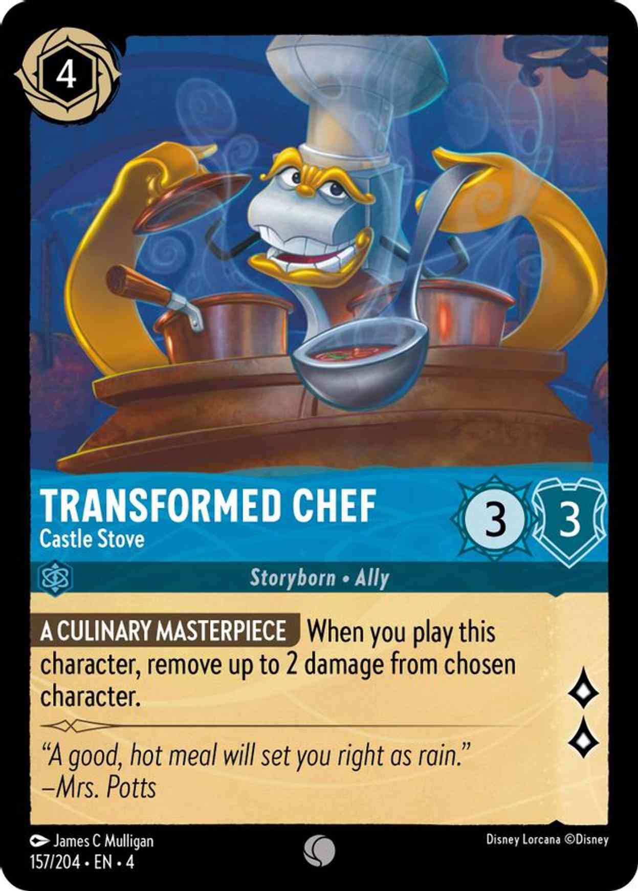 Transformed Chef - Castle Stove magic card front