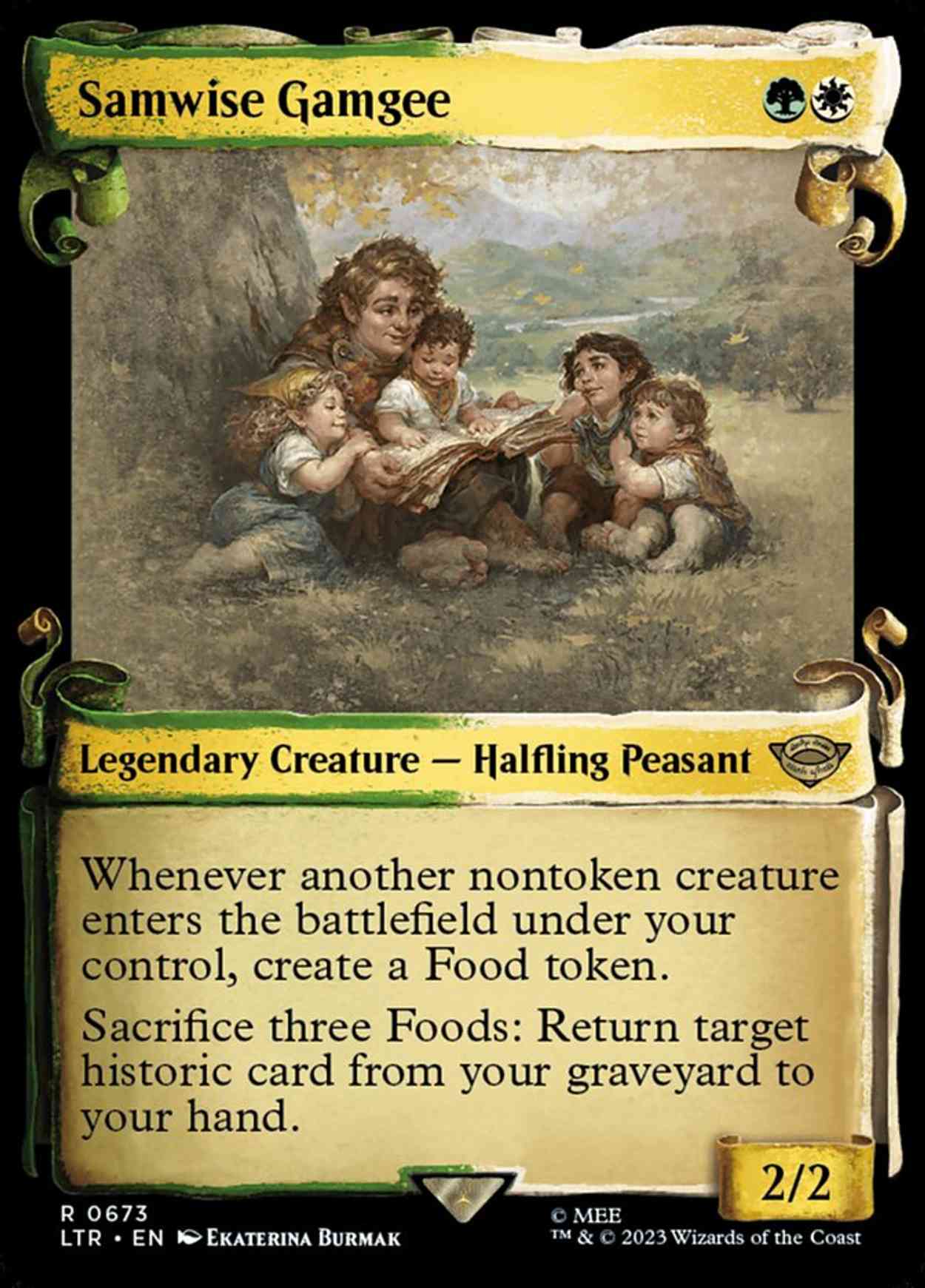 Samwise Gamgee (Showcase Scrolls) magic card front