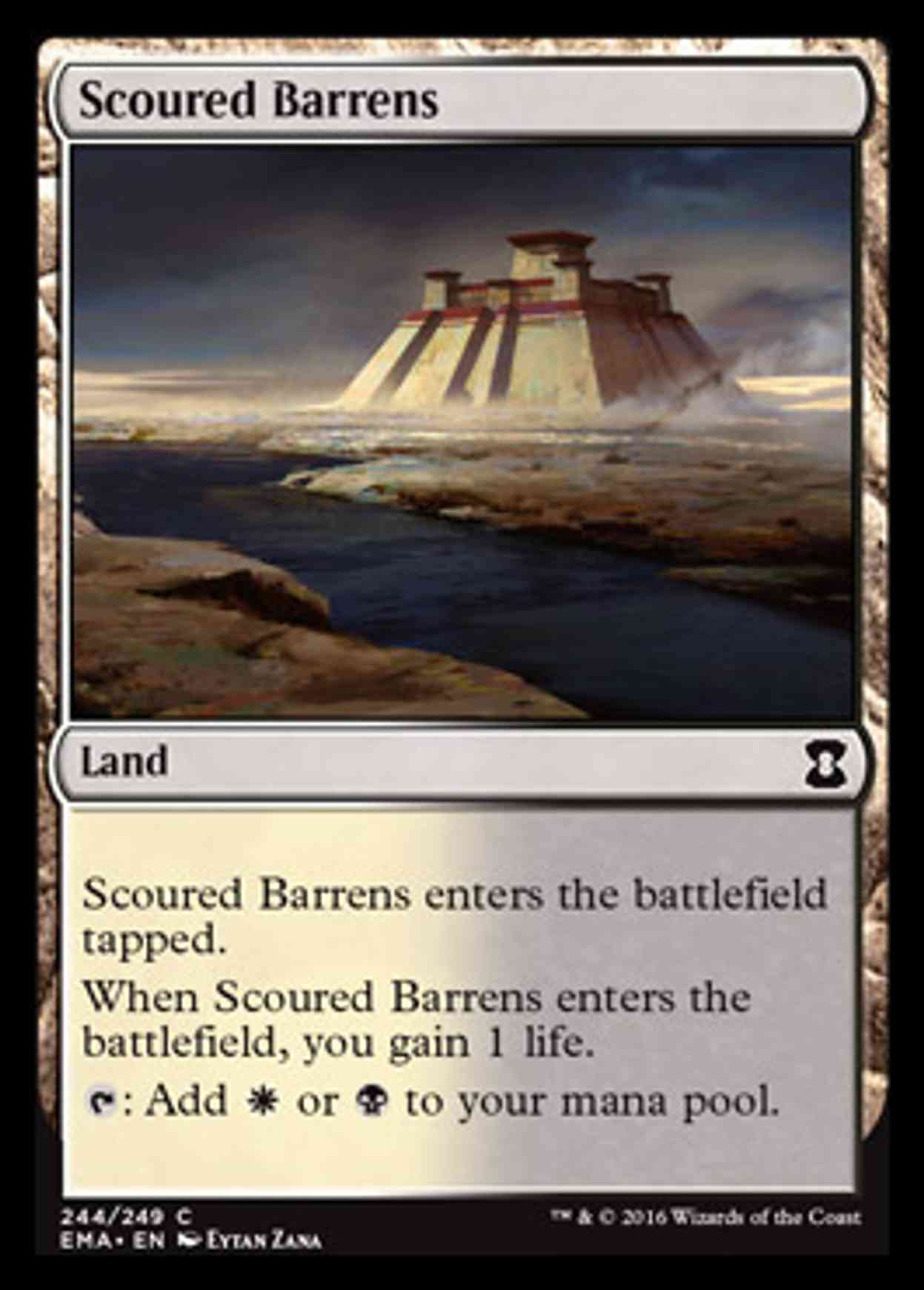 Scoured Barrens magic card front