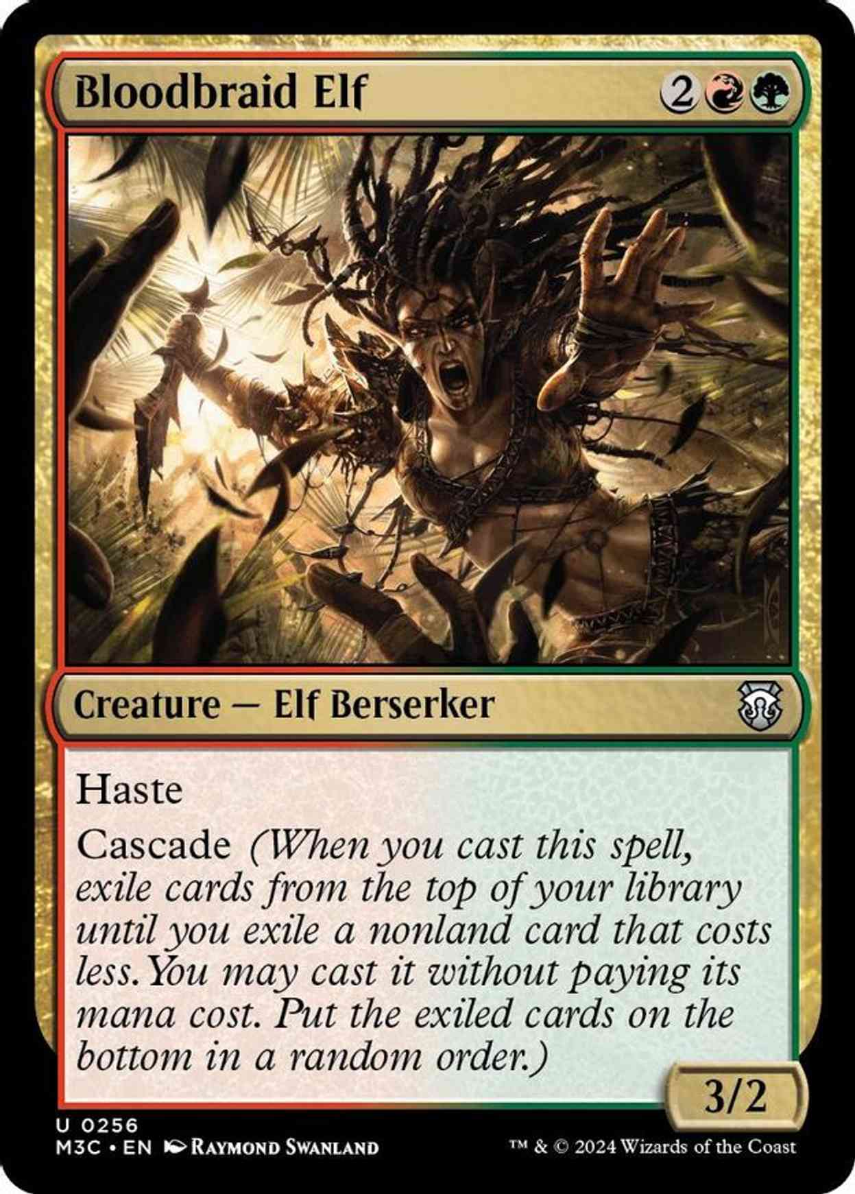 Bloodbraid Elf (Ripple Foil) Price from mtg Modern Horizons 3 Commander