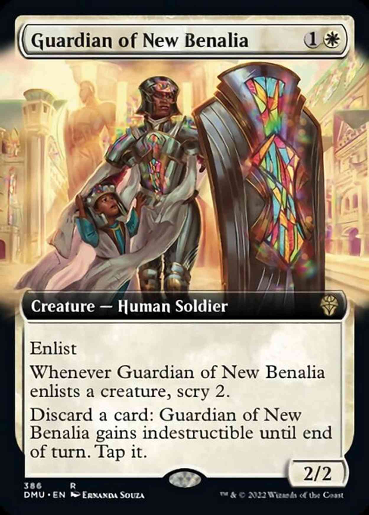 Guardian of New Benalia (Extended Art) magic card front