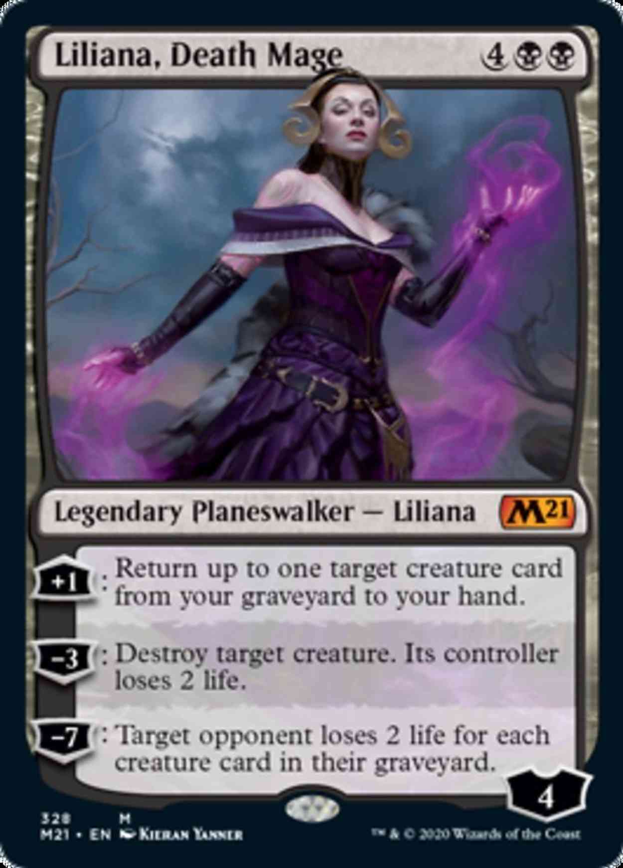 Liliana, Death Mage magic card front