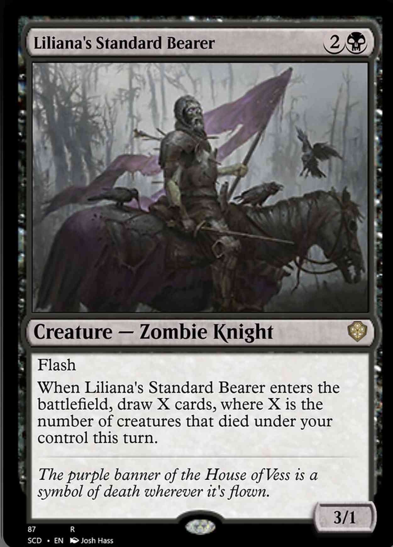 Liliana's Standard Bearer magic card front