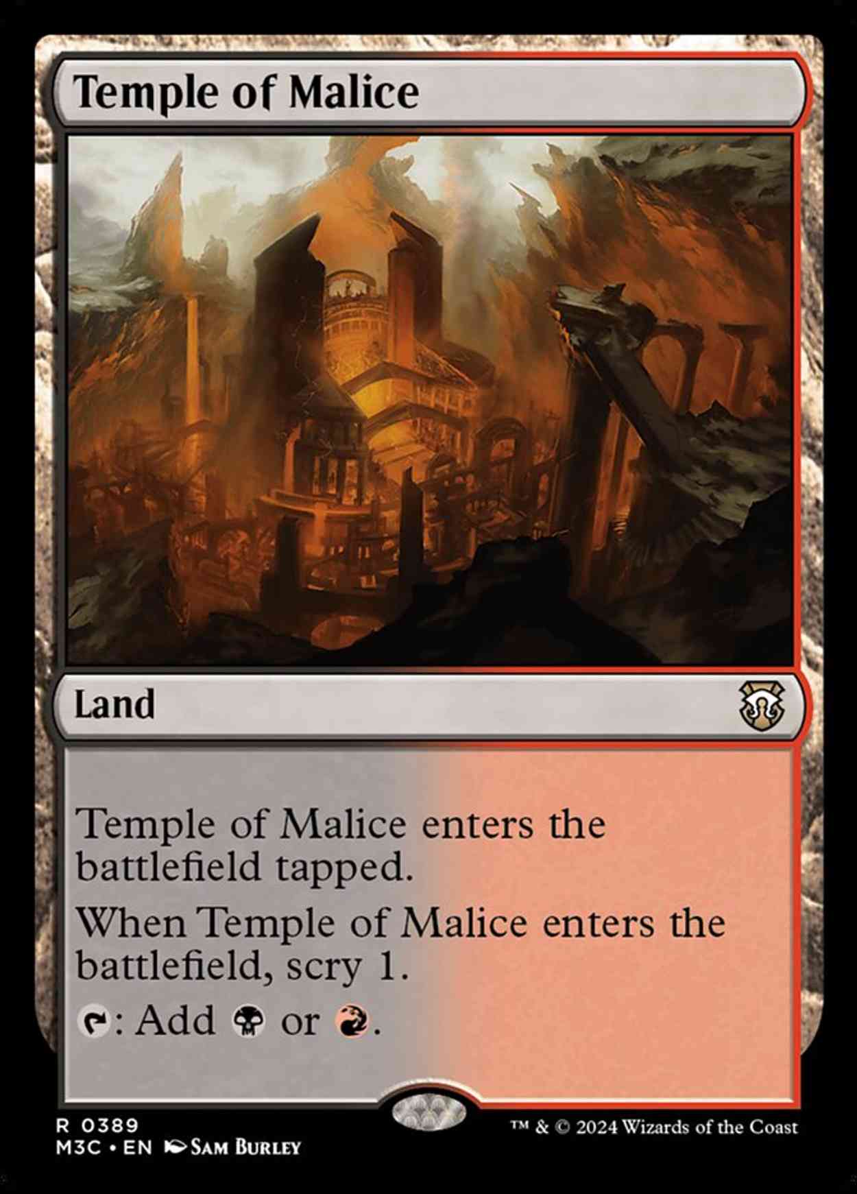 Temple of Malice magic card front