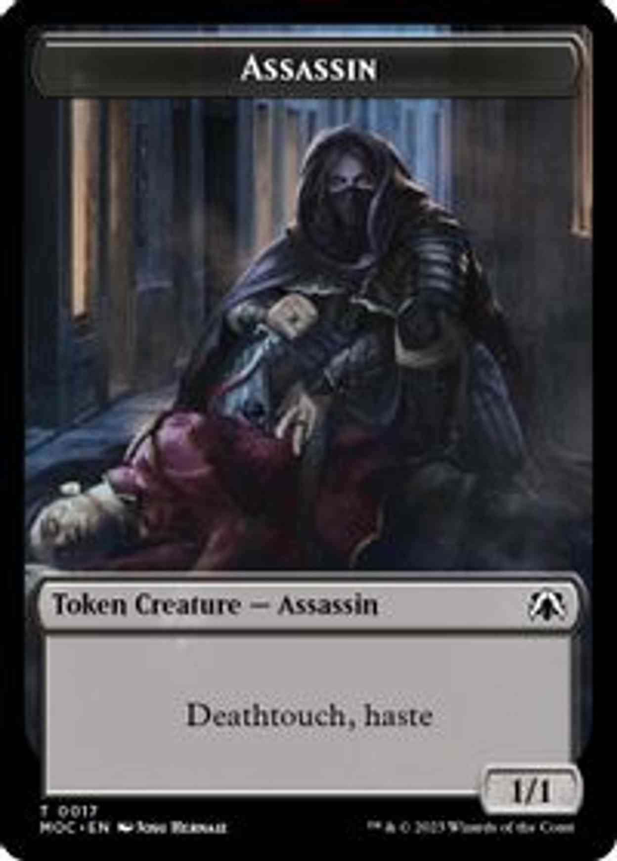 Assassin // Knight (0010) Double-Sided Token magic card front