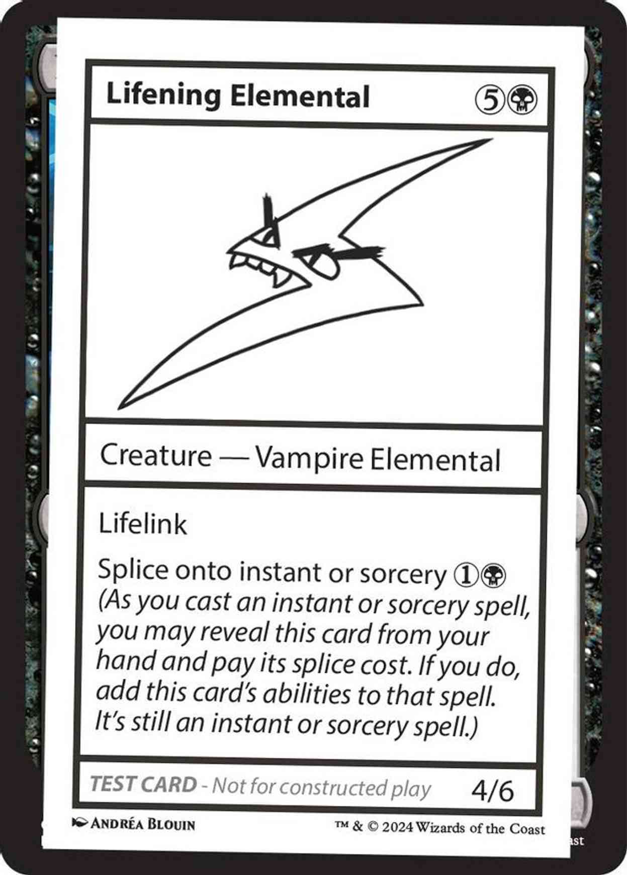 Lifening Elemental magic card front