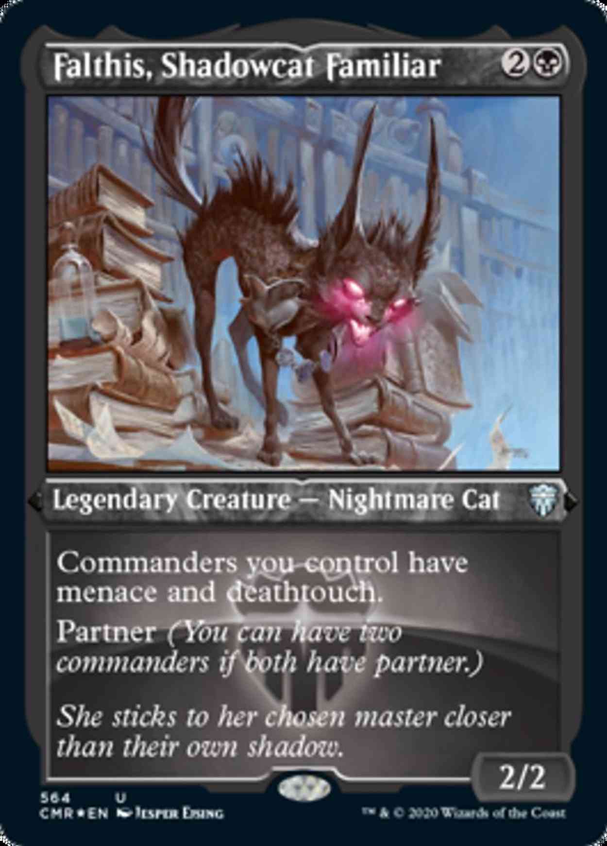 Falthis, Shadowcat Familiar (Foil Etched) magic card front