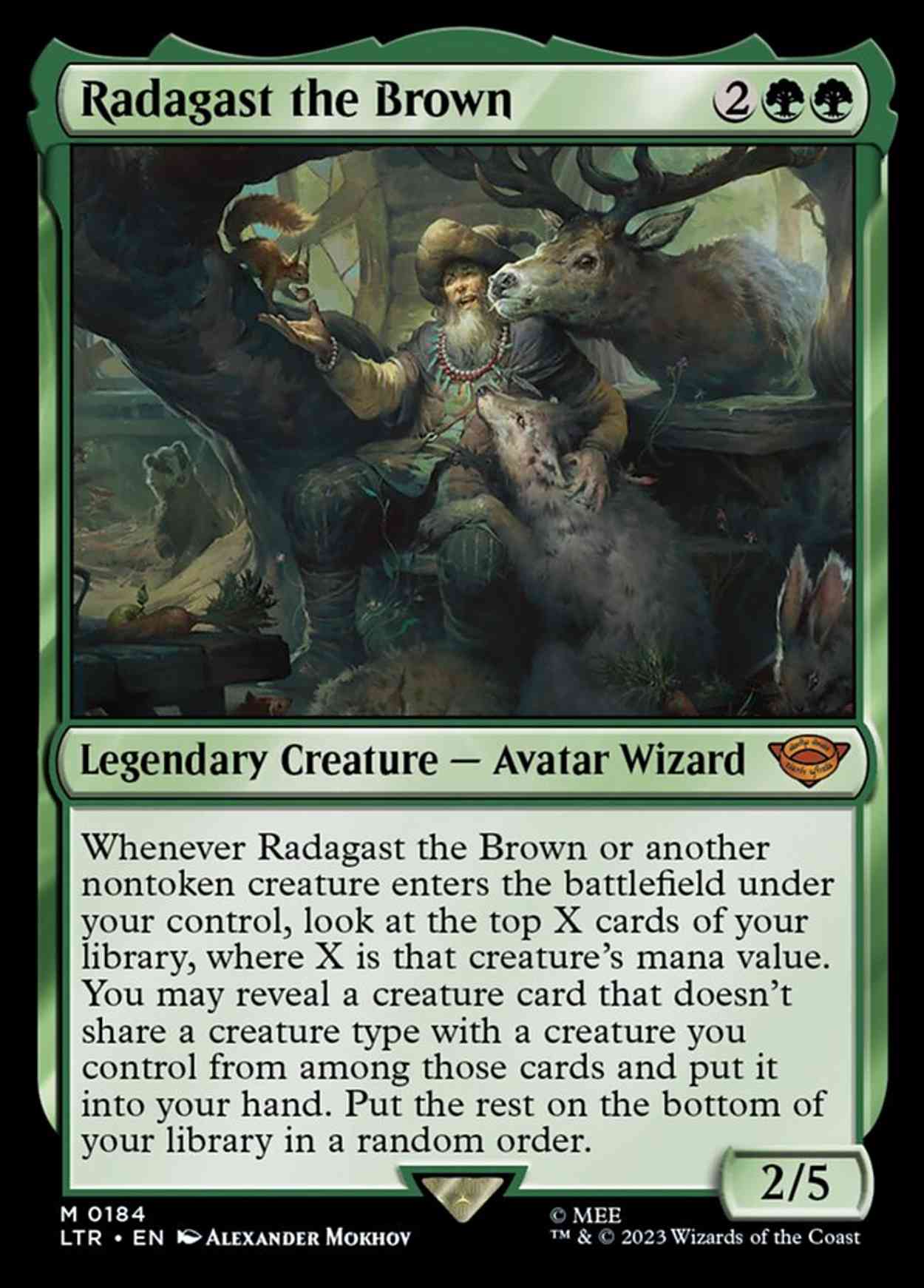 Radagast the Brown magic card front