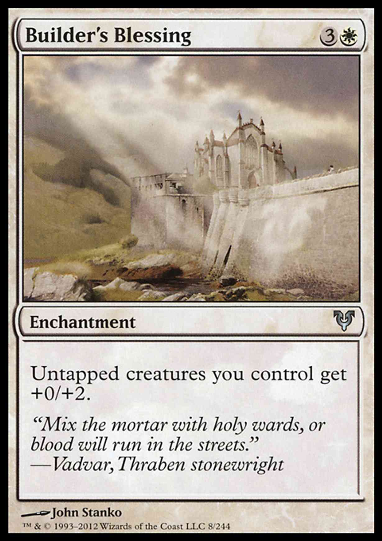 Builder's Blessing magic card front